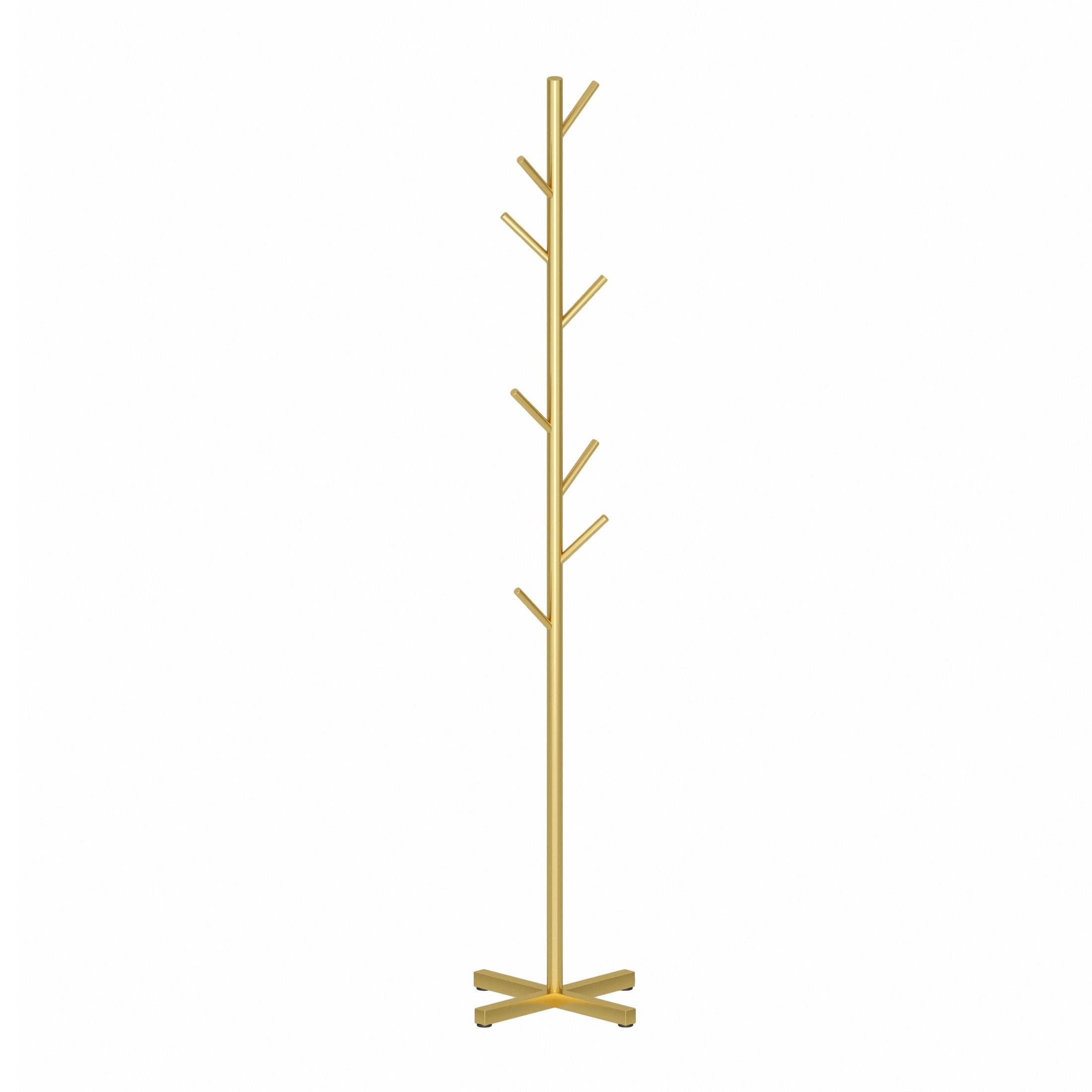 Metal Coat Rack Tree Design - Gold-image-e3738327-ef55-4ac3-9ee7-6d9678e8d1e4-118497