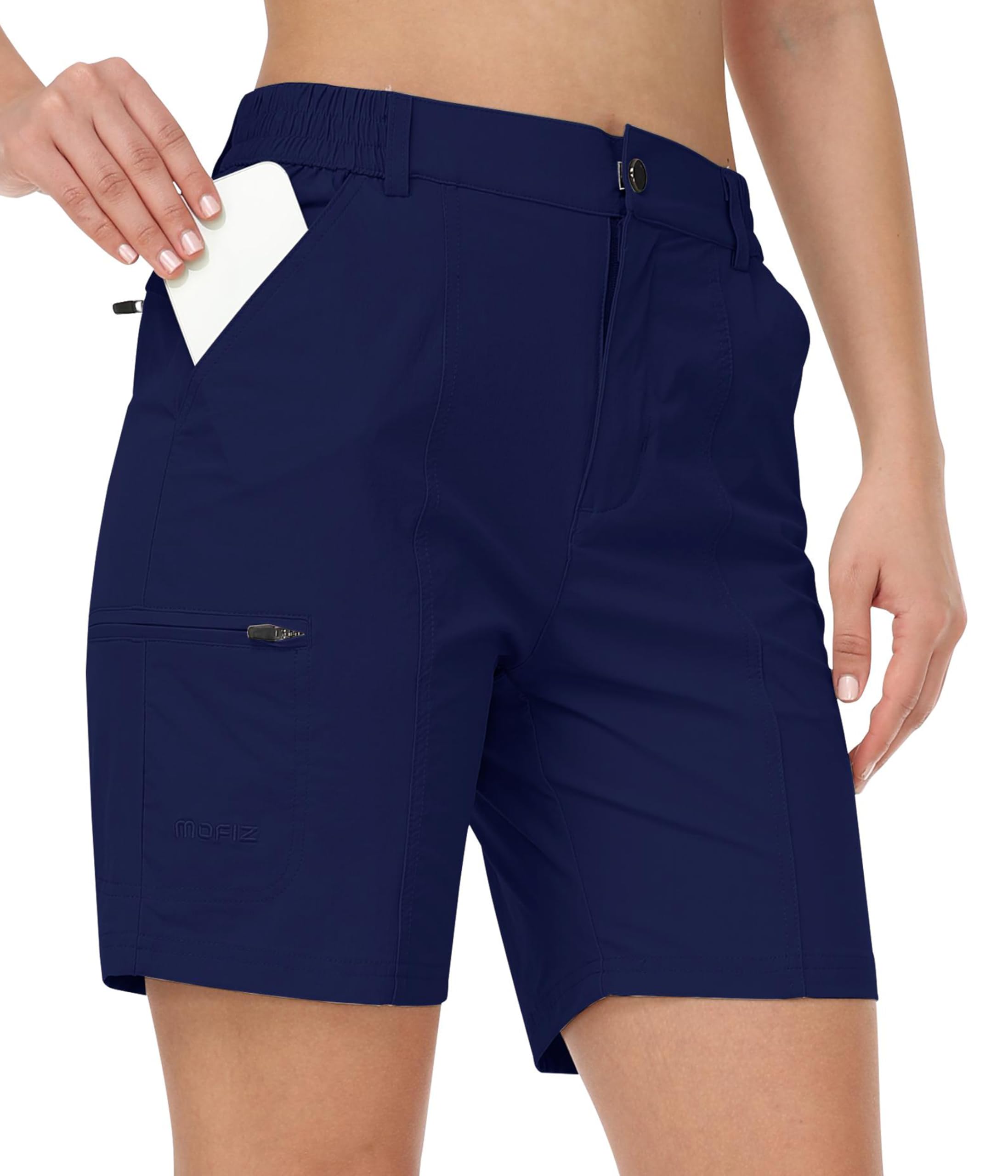 Women's Hiking Cargo Shorts - Navy EU 2XL-image-a2e33ce3-bd1f-459f-8e02-6a35d48ec665-86431