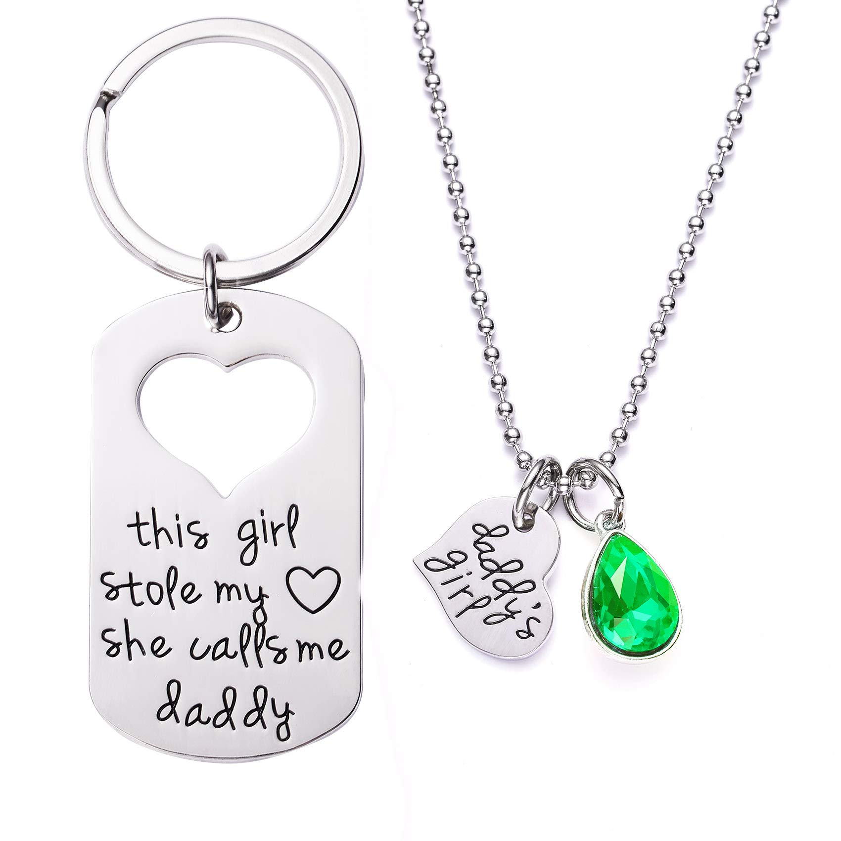 Dad Keyring & Necklace Set - This Girl Stole My Heart-image-e027ecb4-f605-4168-a5a8-46ae6a309951-81184