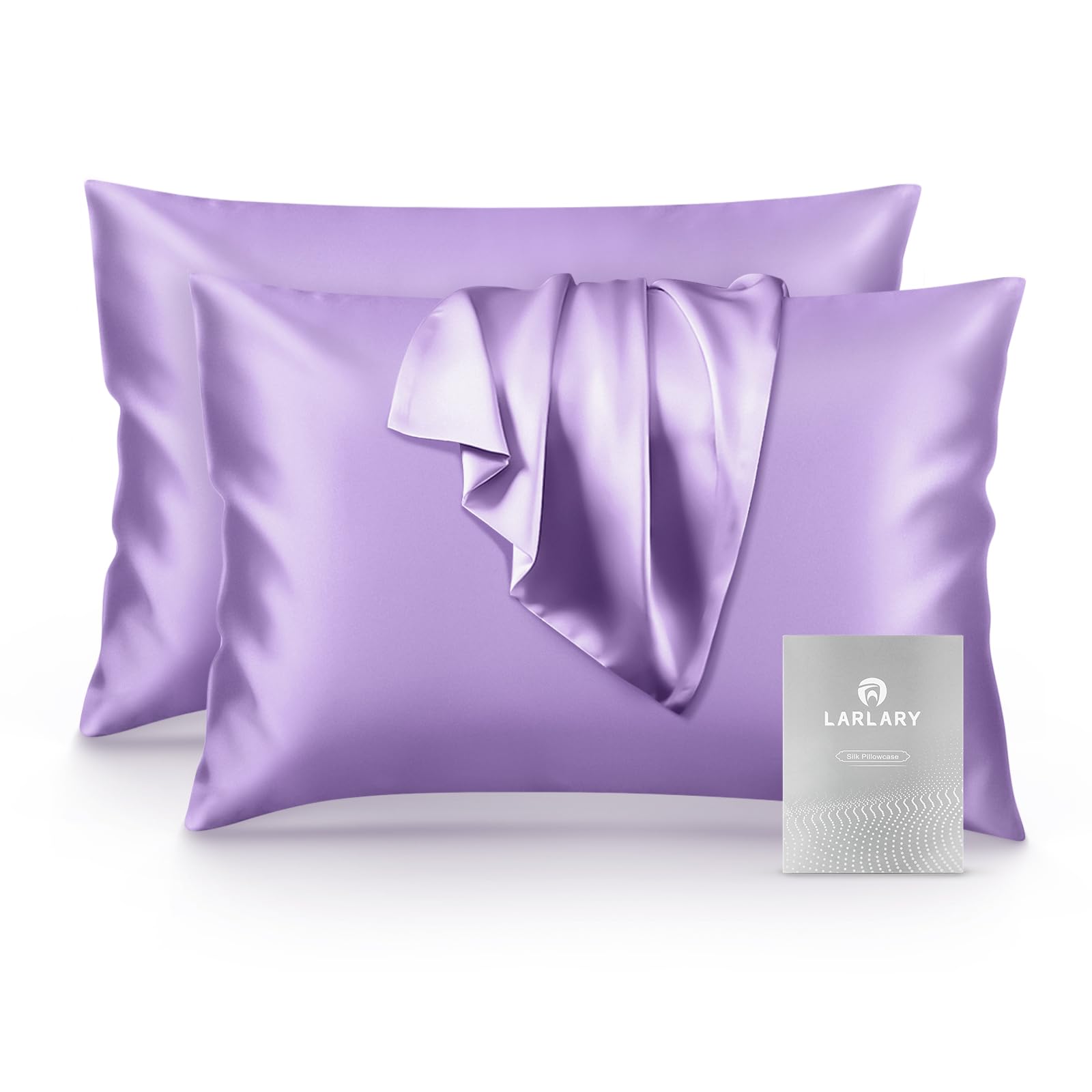 Larlary Silk Pillowcase Silk, Cotton, Silk (50x75 cm), 90% 10% (2,-image-55681a15-8ba2-4ed0-9234-b55566ac8822-4415