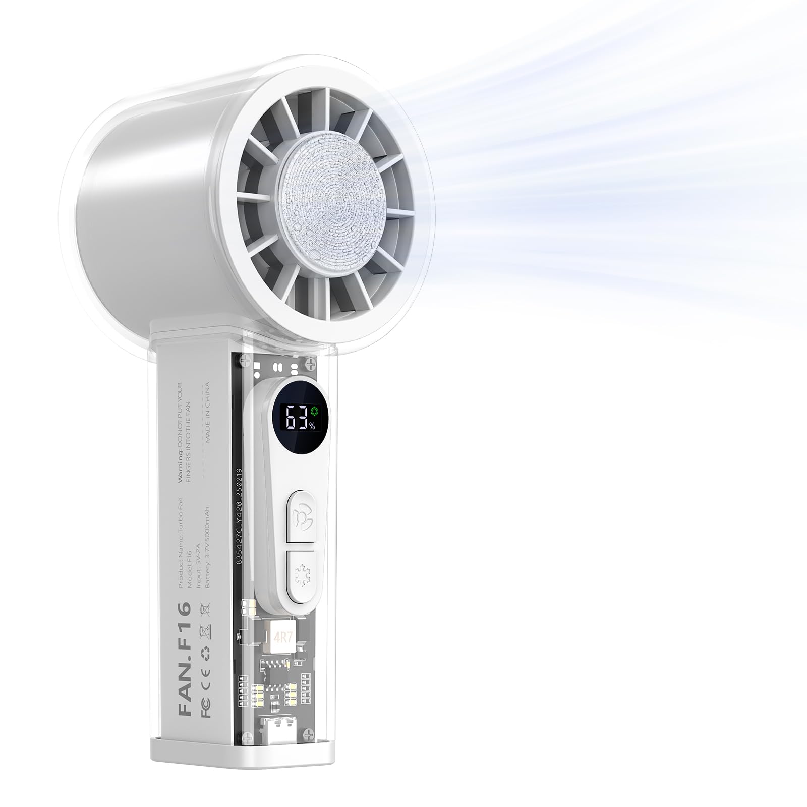 Handheld Turbo Fan Ice Cooling - White temF16-image-d1b00a0d-52d8-4e07-9c77-b10eb49d806e-108994