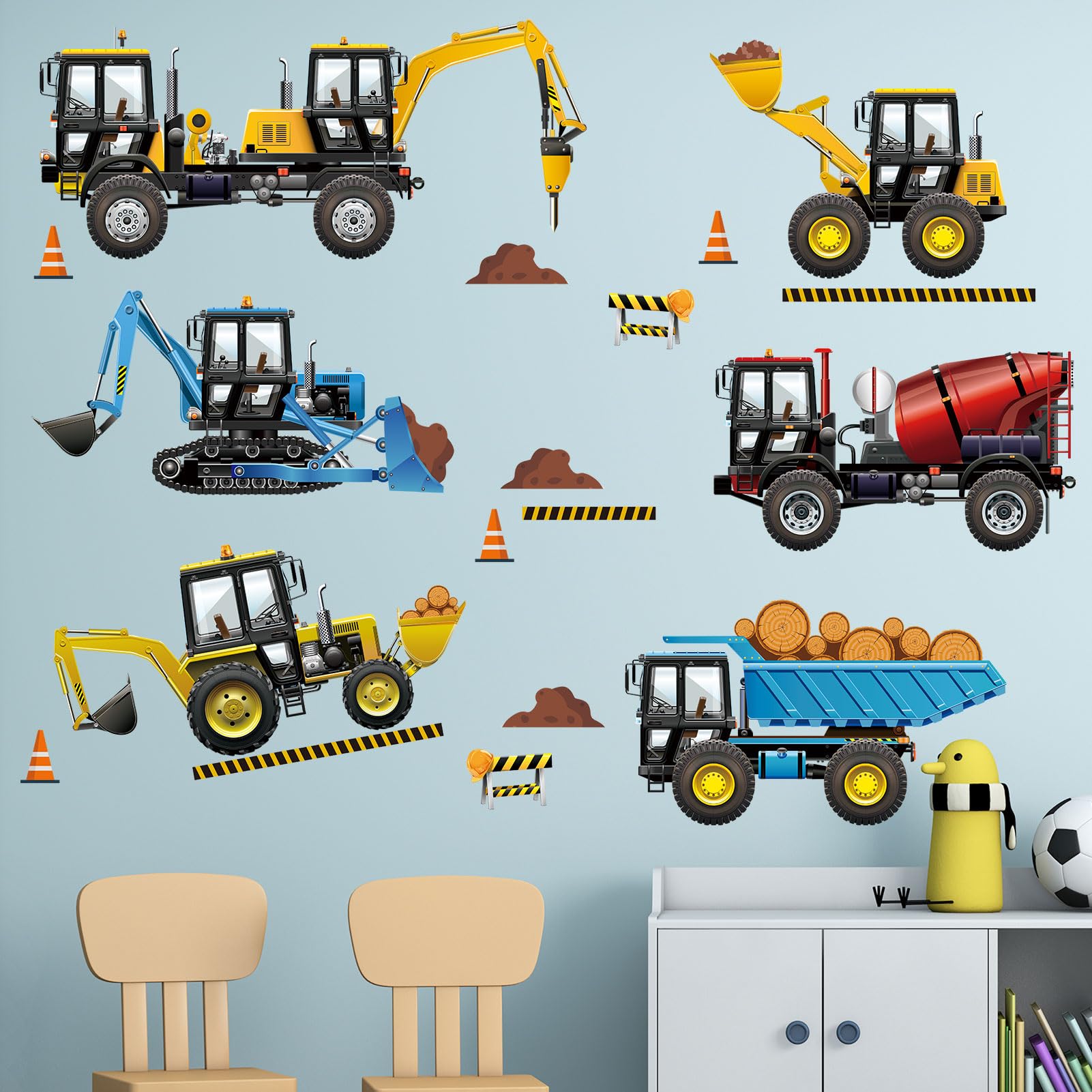 Colourful Peel & Stick Construction Vehicle Wall Decals for Kids' Rooms - Ages 1-12-image-ae00a67f-de3a-4326-a9ef-3c6c6ec41e39-60826