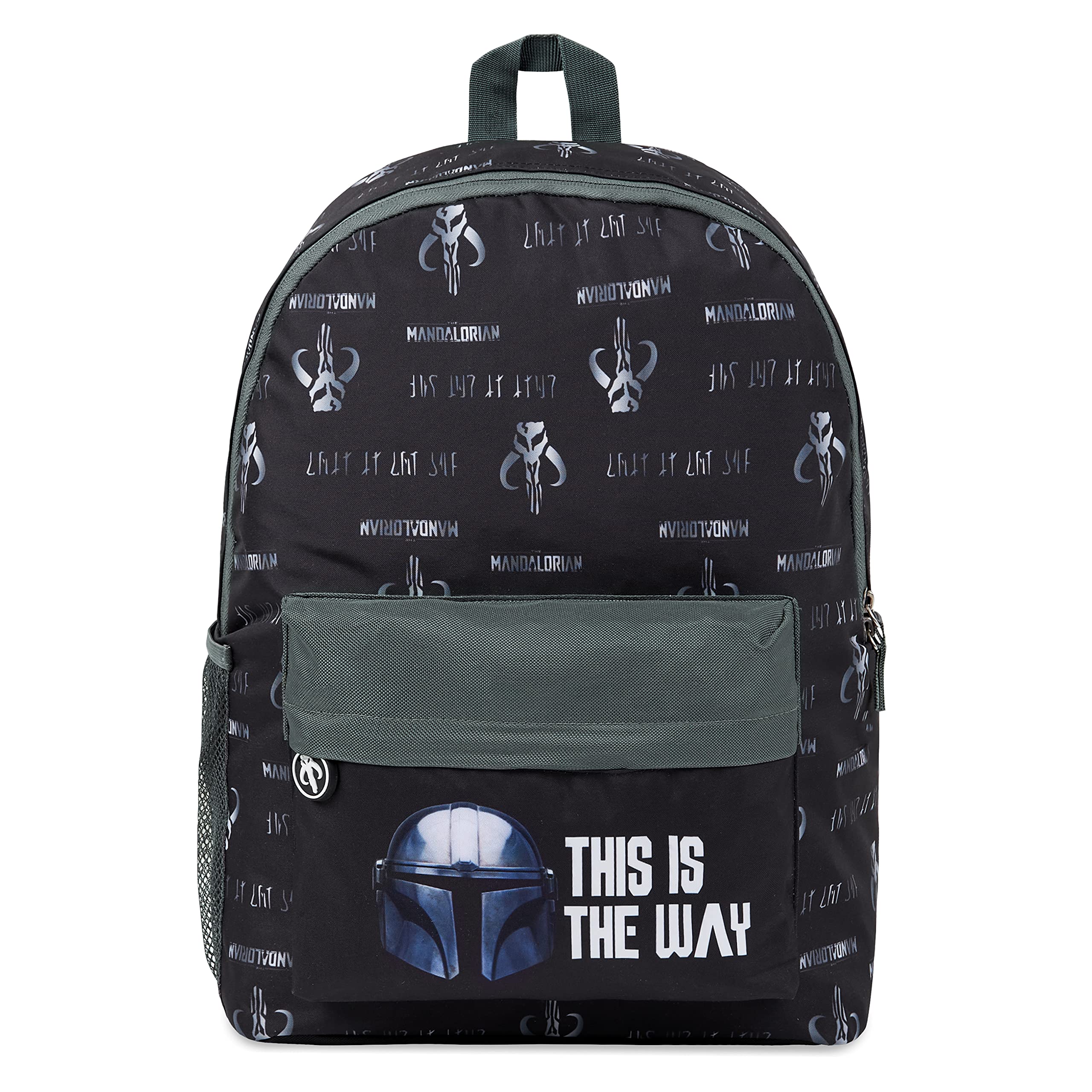 The Mandalorian Kids Backpack – Baby Yoda Design, School & Travel Bag with Zipped Pocket, Adjustable Straps