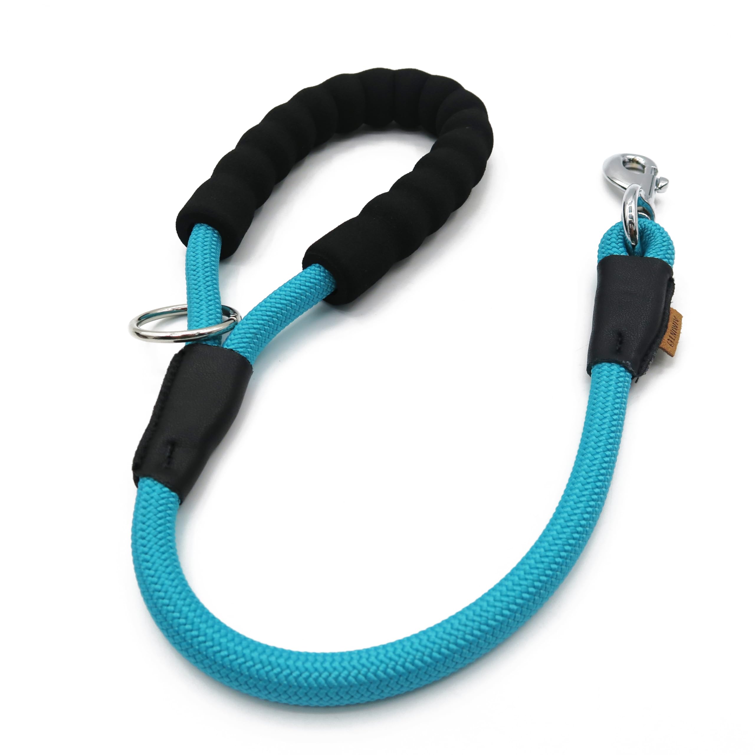 Braided Rope Dog Leash for Medium/Large Dogs - 2FT Light Blue, Strong Polyester Build-image-9f1334a8-4501-4945-b813-f86d856b6104-65833