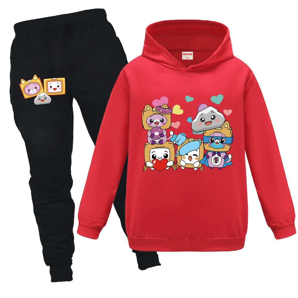 Kids Foxy & Boxy Tracksuit Set - Red0 11-12 Years-image-8071b51c-cbbf-45c2-88fe-fffdc2f4997f-114854