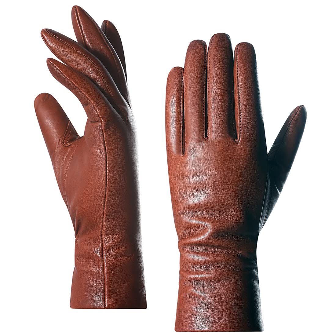 Women's Leather Winter Gloves - Cognac XL-image-5038c7ea-6f13-4c45-8728-a0cca289bf43-111032