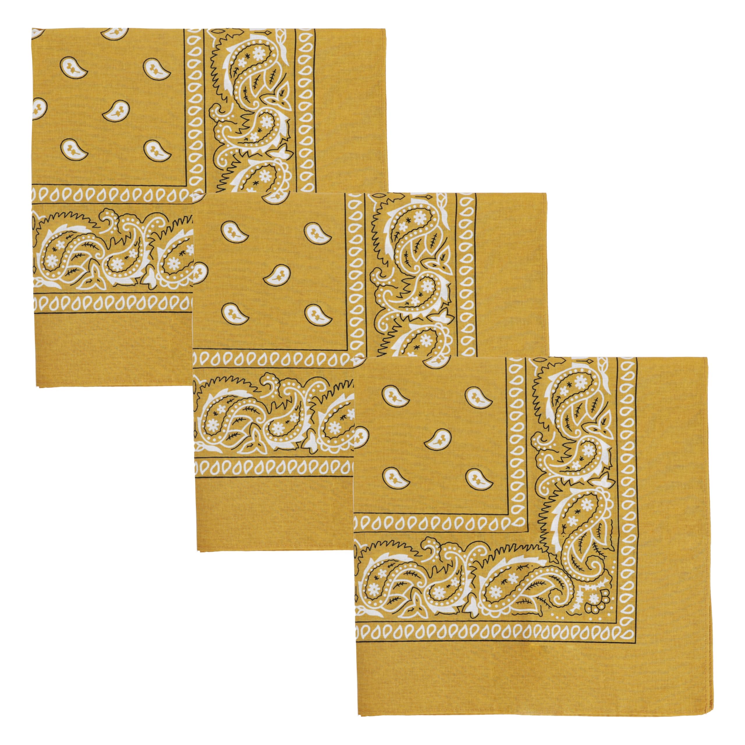 Set of 3 Jumbo Paisley Bandanas - Tan L-image-b34a4859-47b5-4295-ba67-467dd26403e2-112651