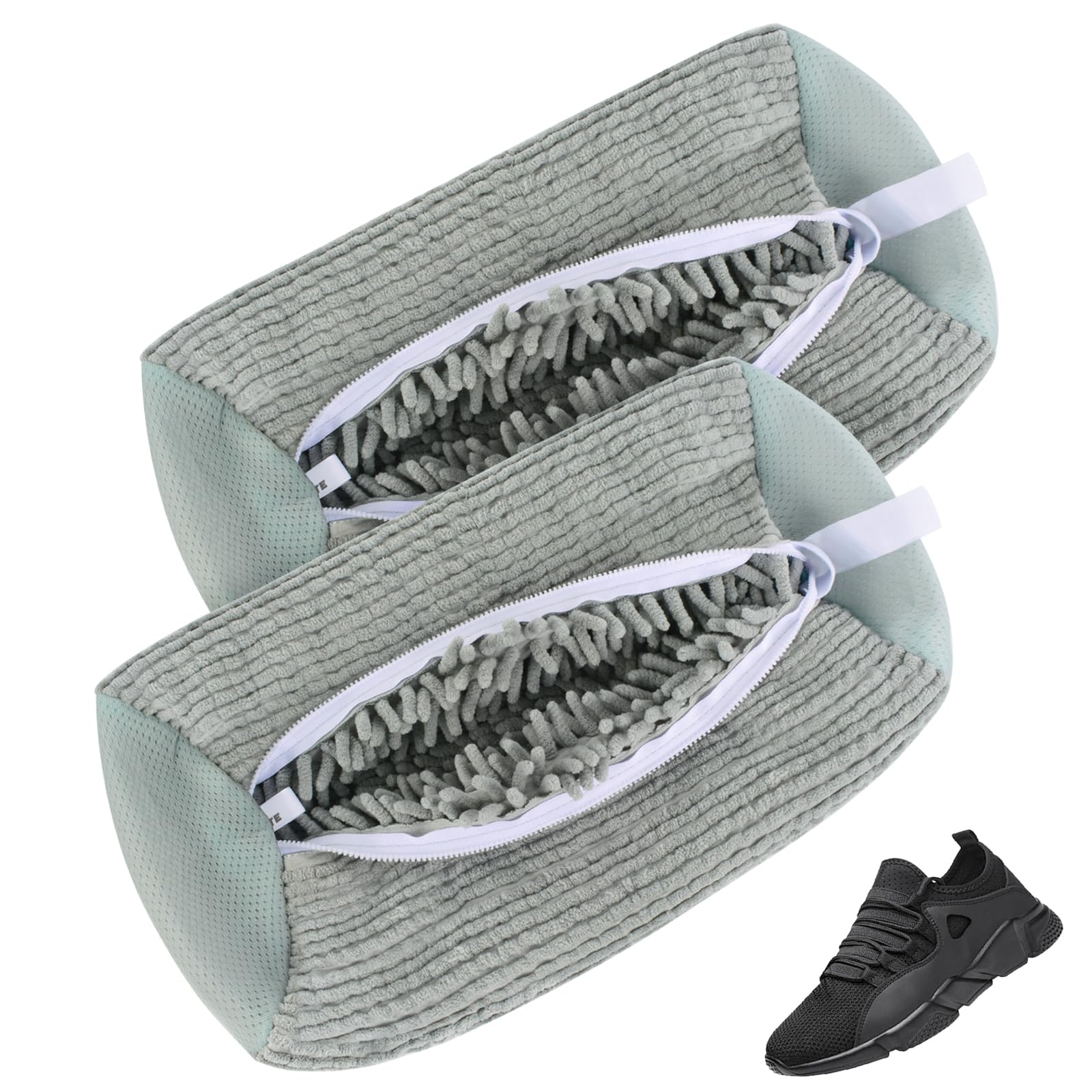 Shoe Laundry Bags 2 Pack - 38x18cm Grey-image-fb4374b8-fe83-4123-b111-df7a706d3127-86157