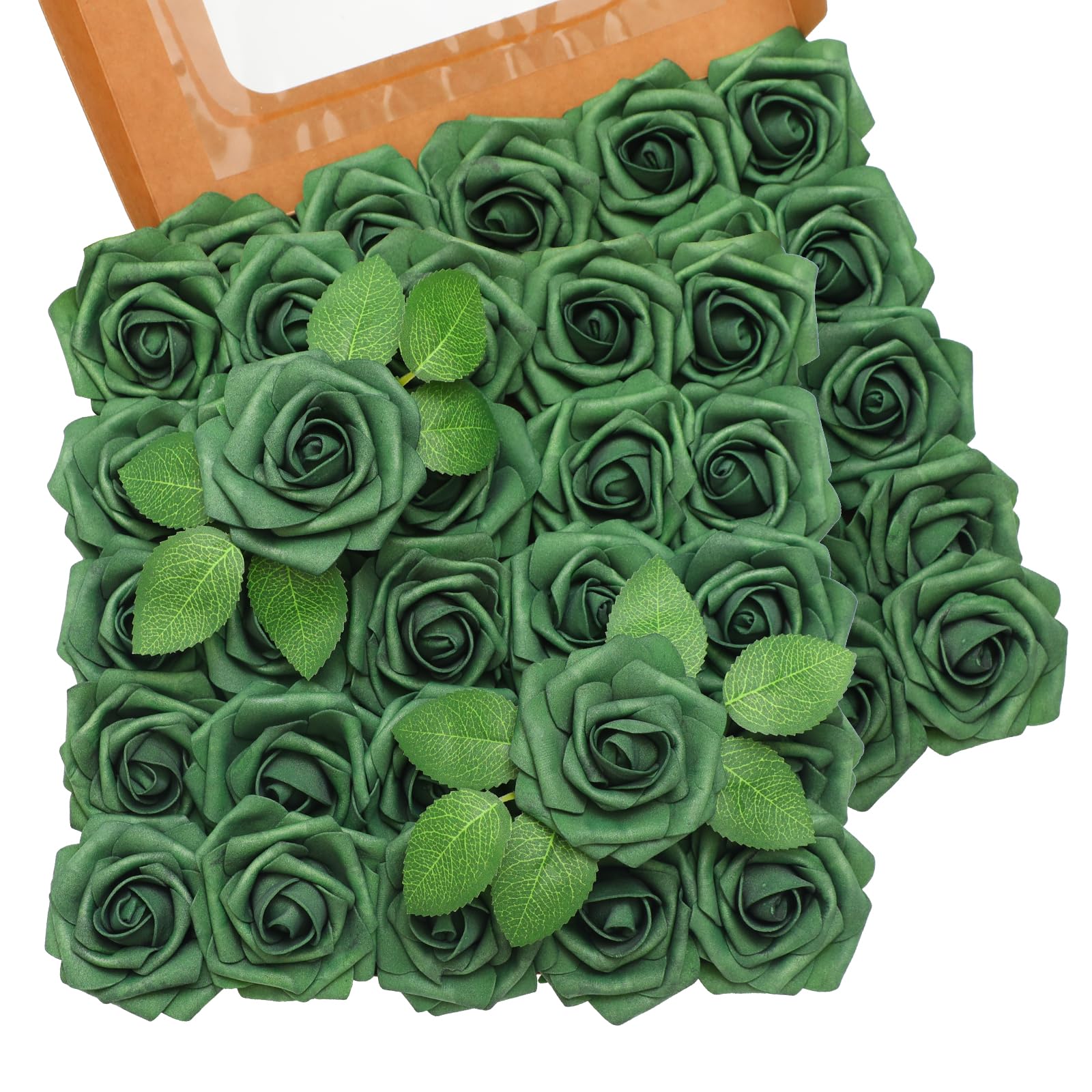 50pcs Artificial Roses with Stems - Green One Size-image-f94d222a-e79a-4cec-9c4d-cacbc447c8d2-96117