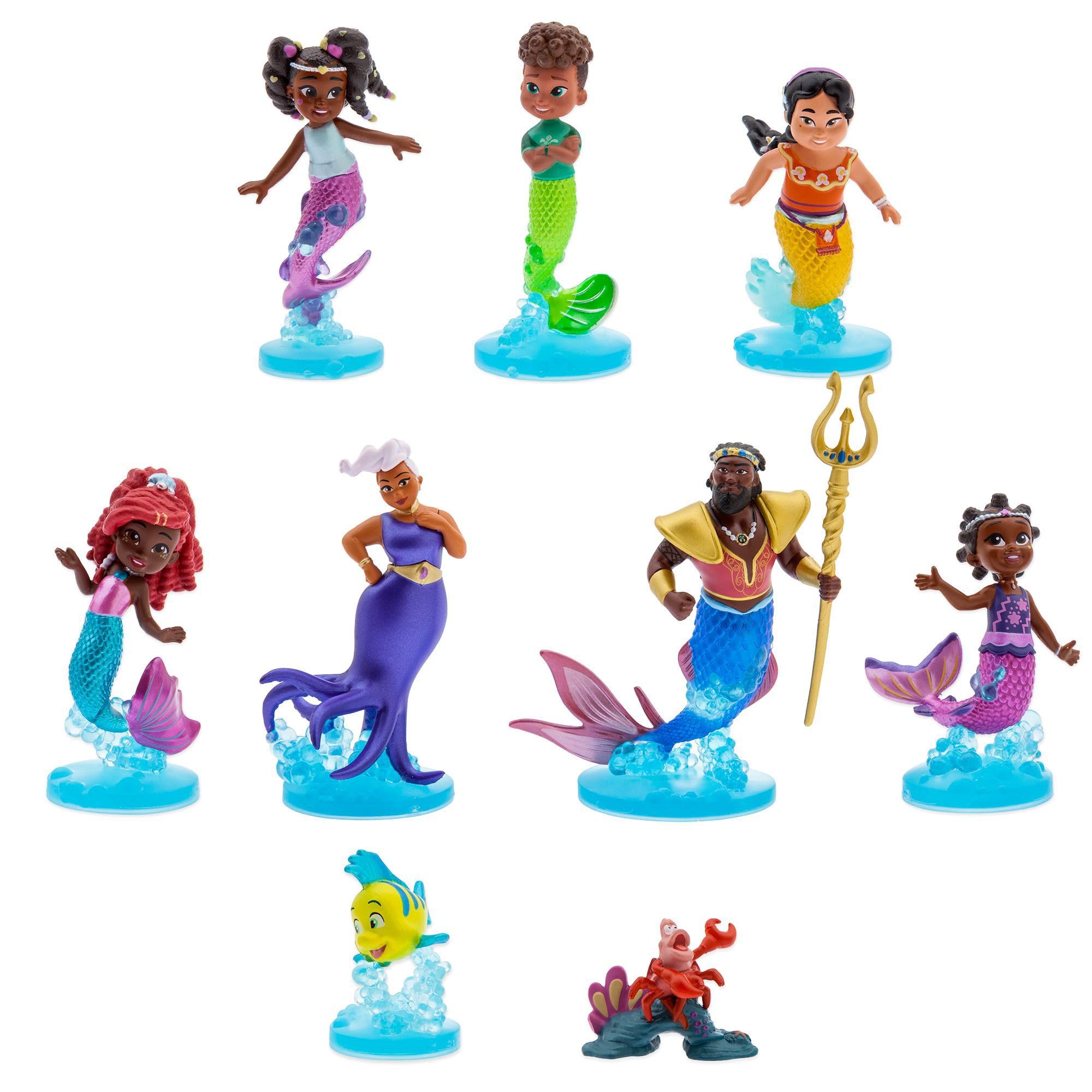 Disney Junior Ariel Figurine Playset 9 Pc - Multicoloured 10cm-image-71633ba9-4766-4638-8c0e-7631c87b591a-96893