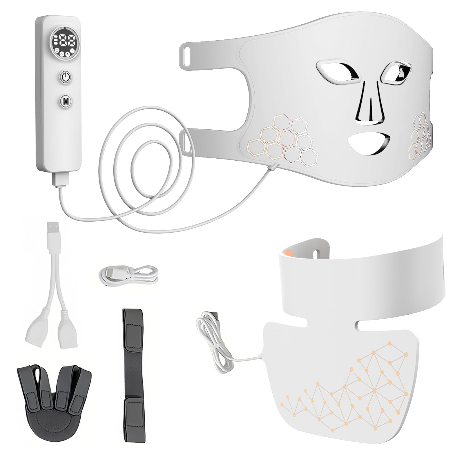 LED Face & Neck Therapy Mask - White-image-d8e49baf-51c0-4fc8-9977-49f357204bb7-88905