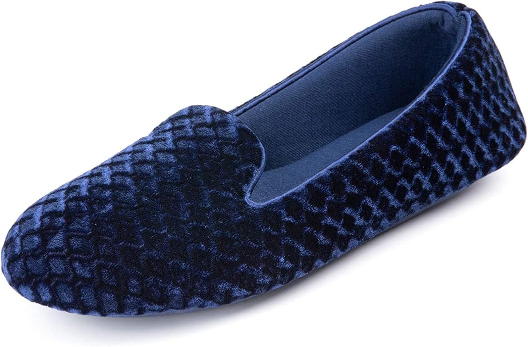 Luxurious Women's Velour Memory Foam Slippers, Size 8 UK, Royal Blue-image-b820c65d-0c59-4668-92e0-cbec09730013-74819