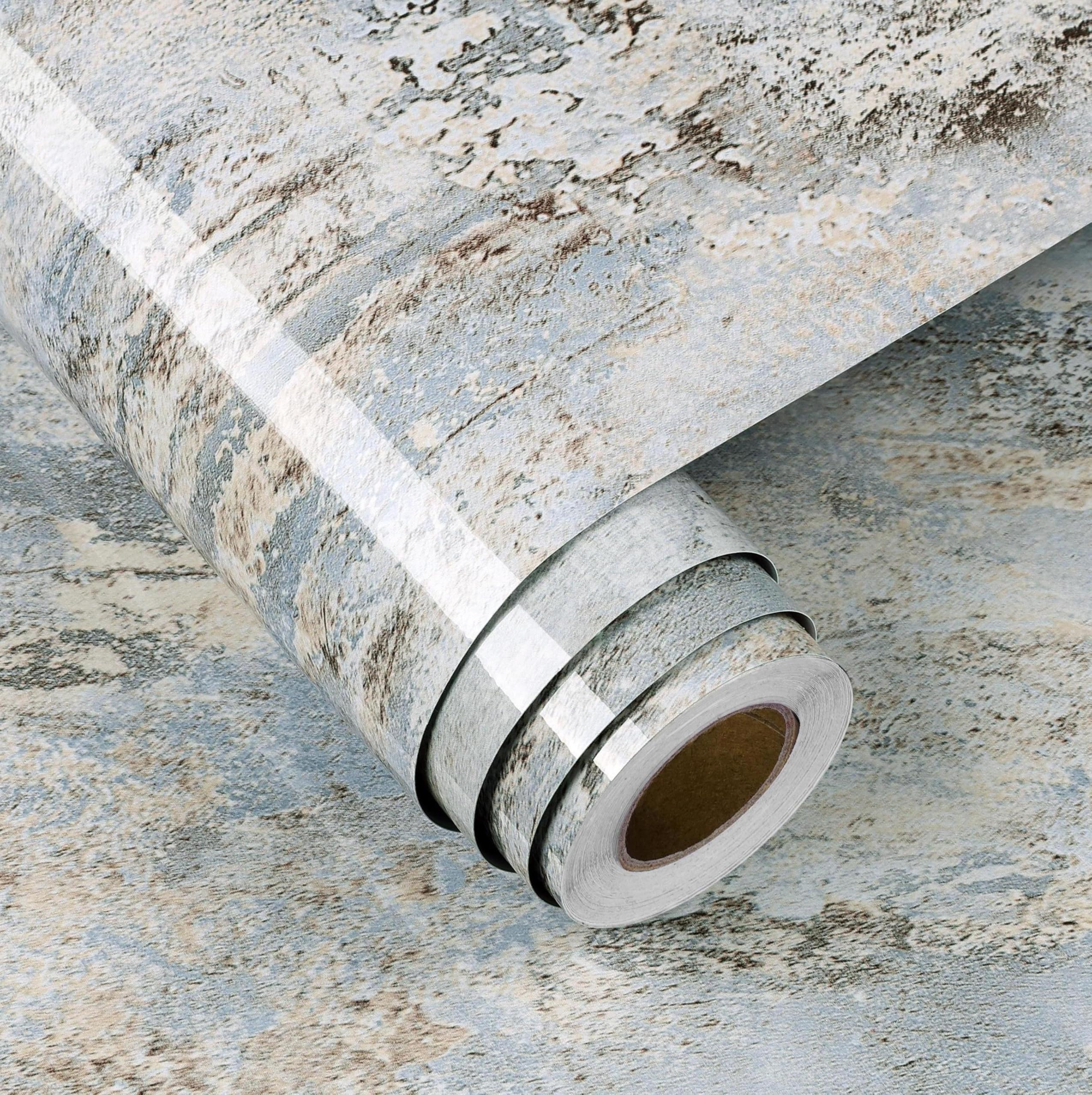 Wood Effect Sticky Wallpaper - Blue Grey 60x500cm-image-0dcbc1ab-5f60-45d2-a22c-31e4b34cbdd0-112110