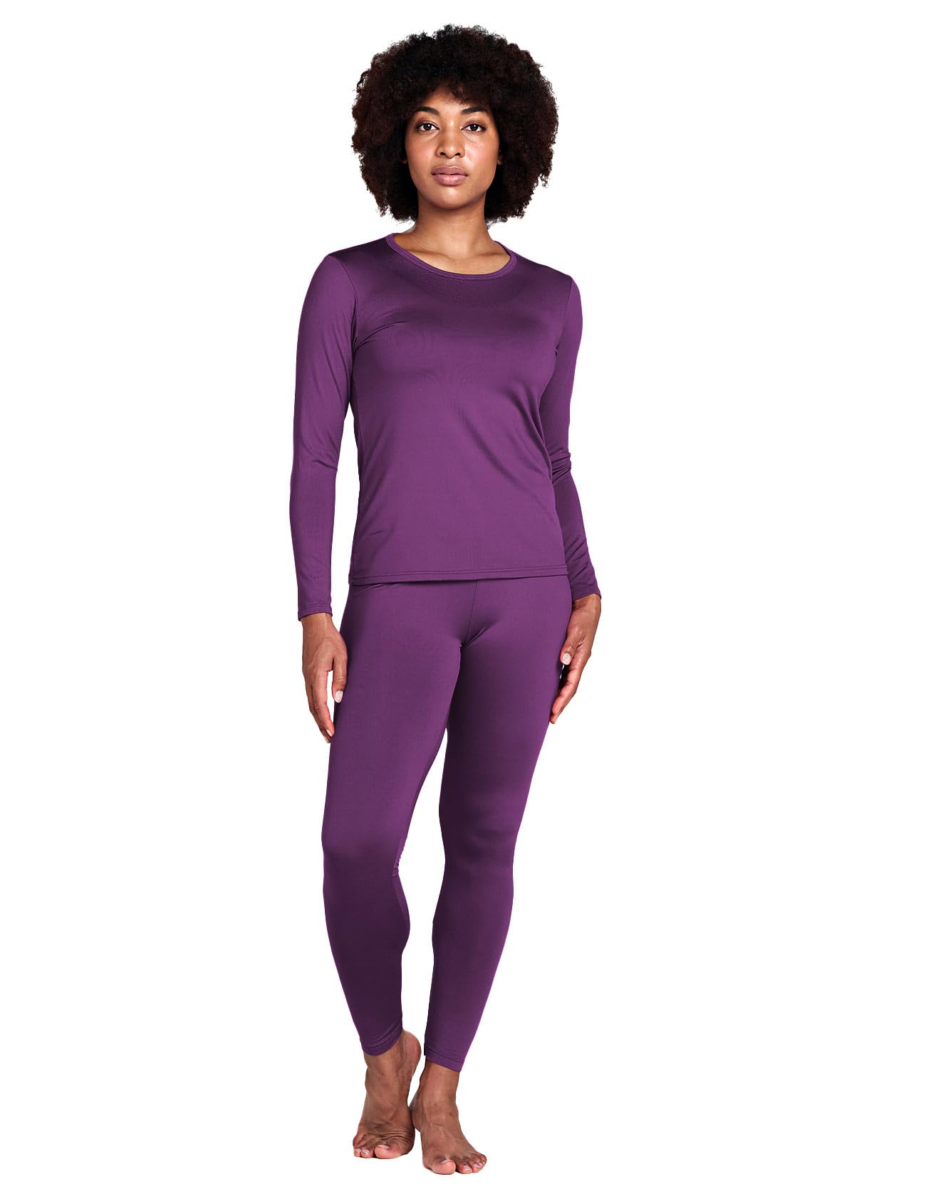 Women's Thermal Underwear Set Fleece Lined - Purple 2 S-image-bbc03bca-7616-48b3-9c04-427b7f13fc74-96605