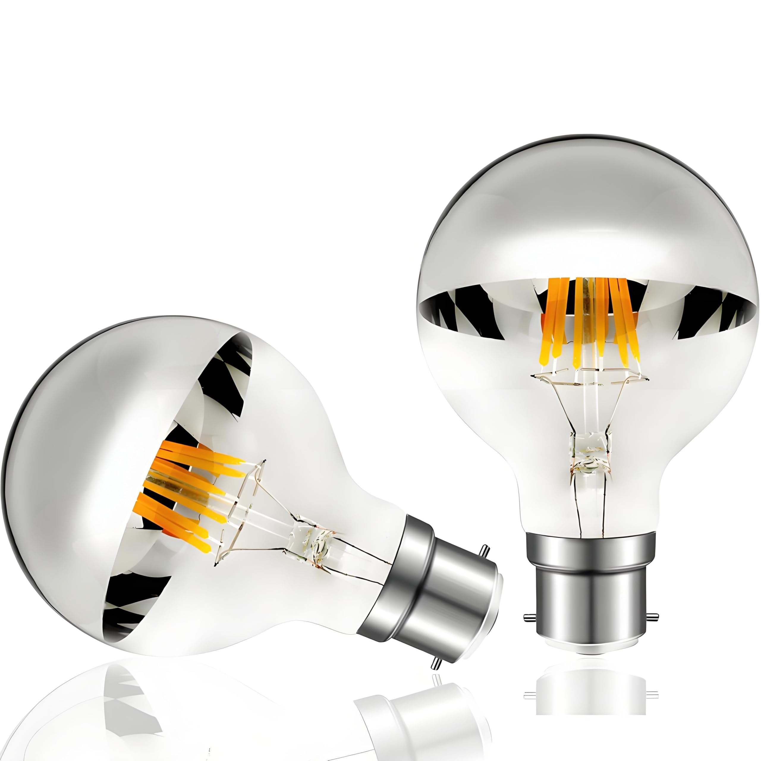 6W B22 LED Bulbs Dimmable Vintage - Silver 2 Pack-image-e367aad3-3c99-4686-8bf1-87f2f30ccf0a-104927