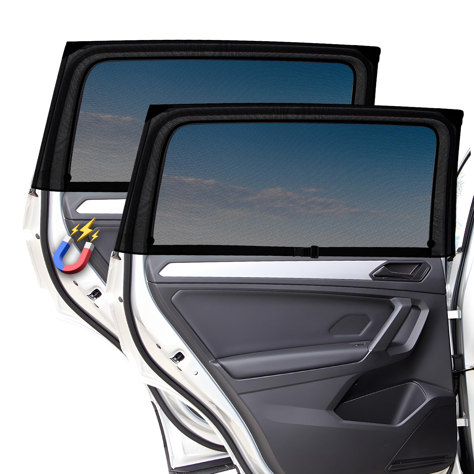 Car Window Shades Baby Magnetic Sun Screen - Black Type A-image-37e473ff-4044-41fc-8e1a-9ee4e95c3b30-96162