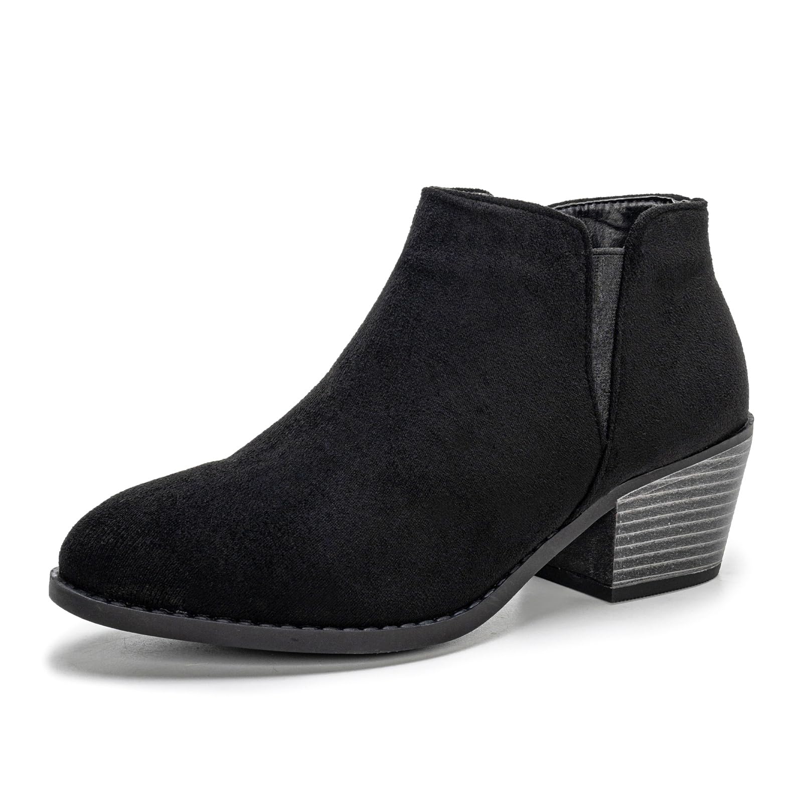 Women's Ankle Boots Low Heel - Blacksuede UK 5-image-8f8fdb85-d2ba-4e2f-952f-e4e09d892aa8-95972