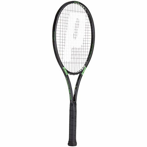 Prince Phantom Pro 100P Adult Tennis Racket, Black/Green, Grip 3
