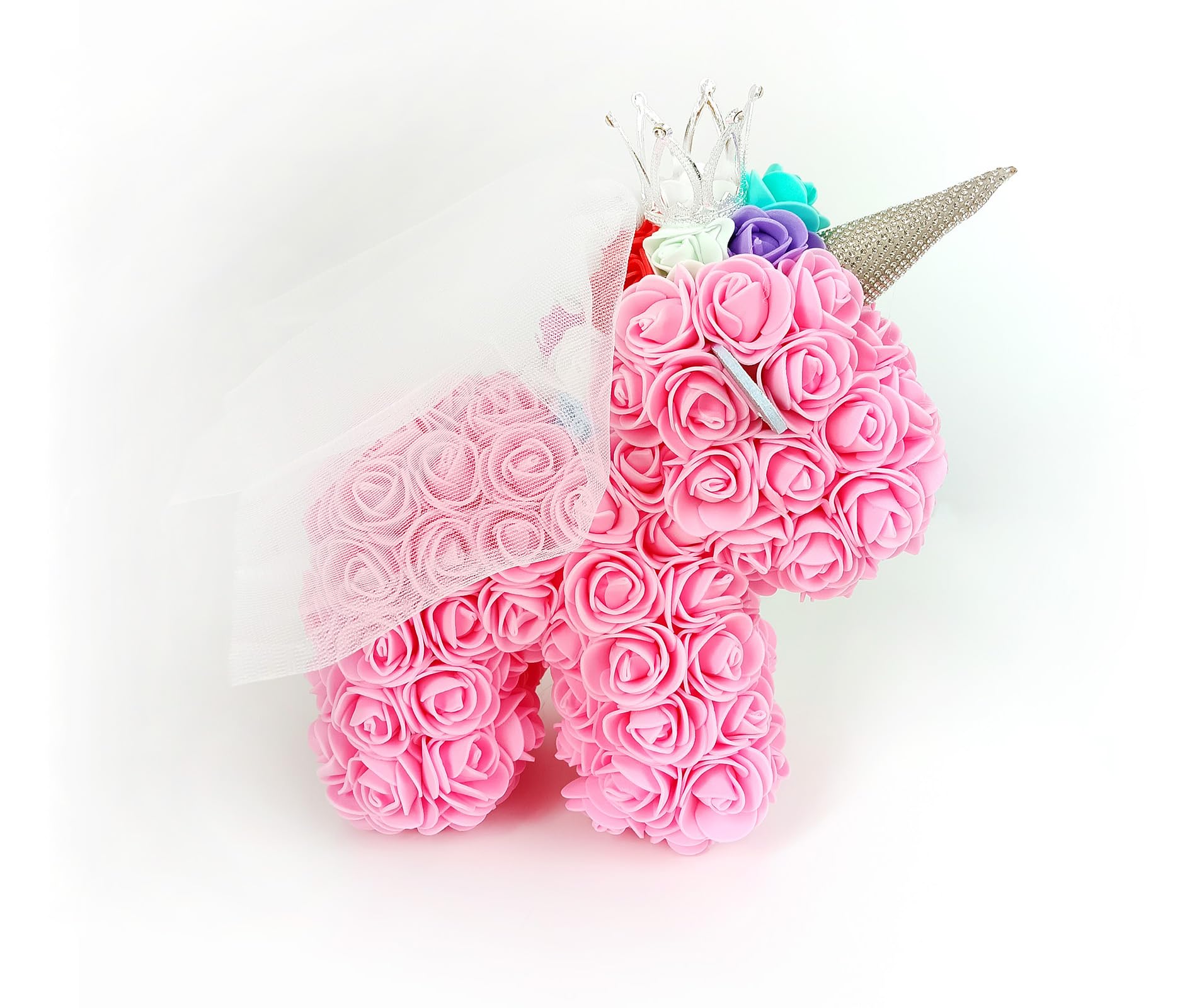 Yarhom Rose Unicorn Gifts For Girlfriend Girl Birthday, Unicorn (Red)-image-d695407c-946a-4766-bb0d-a4ad97c657b1-59246
