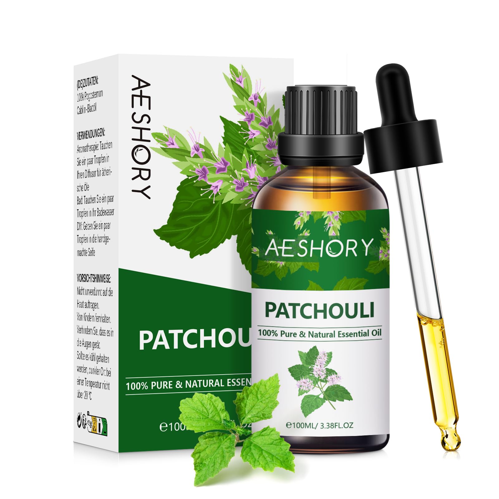 AESHORY Patchouli Essential Oil Pure Natural 100ml, 100% Making-image-c73ff6d9-9da9-4fc3-b846-53703565d83c-54321