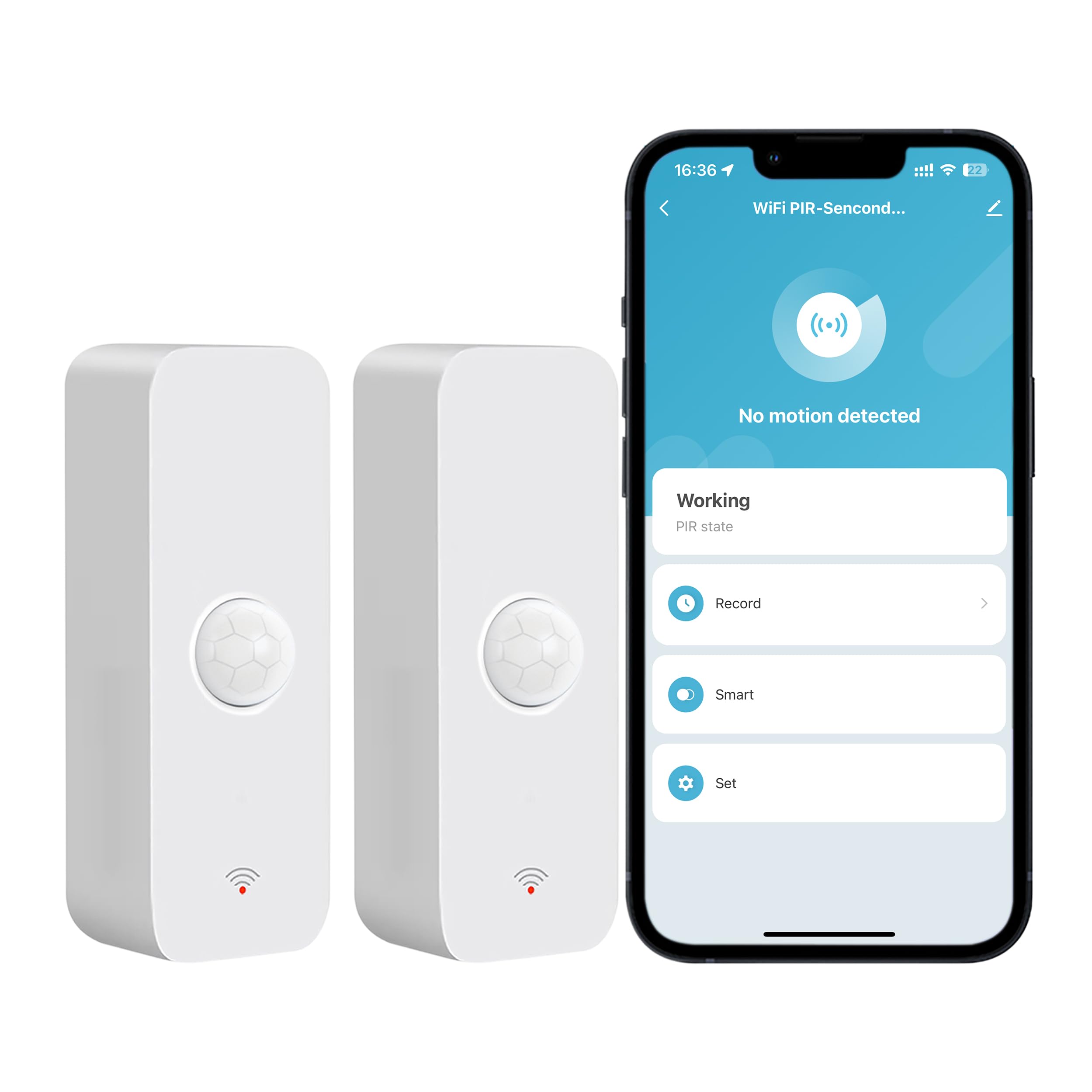 WiFi Motion Sensor Works with Alexa - White 2 Pack-image-6230dfd0-0814-49d6-837f-a5663fb51e84-114611
