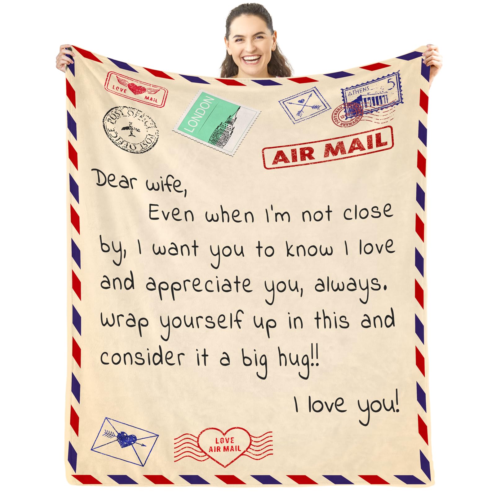 CAPRIFIC for Her, Wife Birthday Gifts 50''x60''Blanket, Expresses-image-0d50bc67-2b43-4ad7-be73-29f4e2f8c8b7-53469