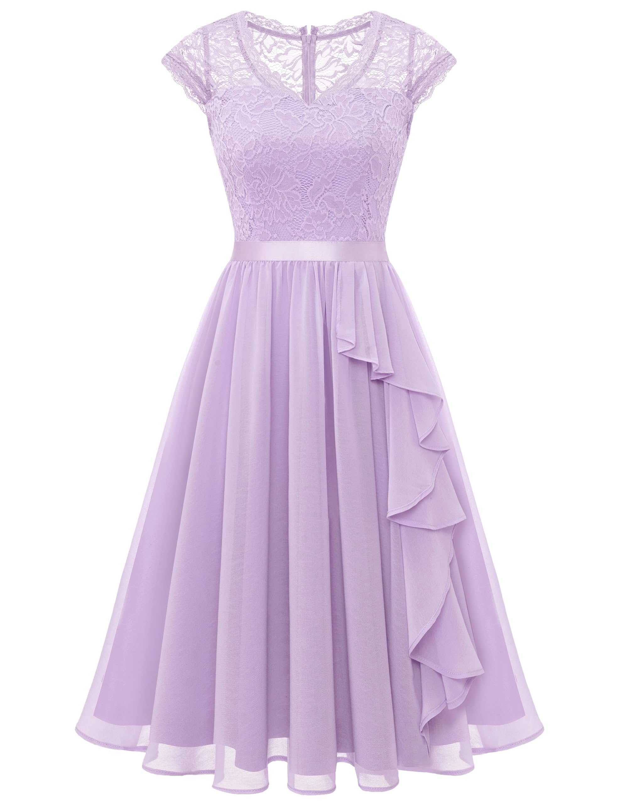 Women's V-Neck A-Line Dress - Lavender XXL-image-b93adda4-7a5e-4e0c-aeb4-45ddae46494b-114237