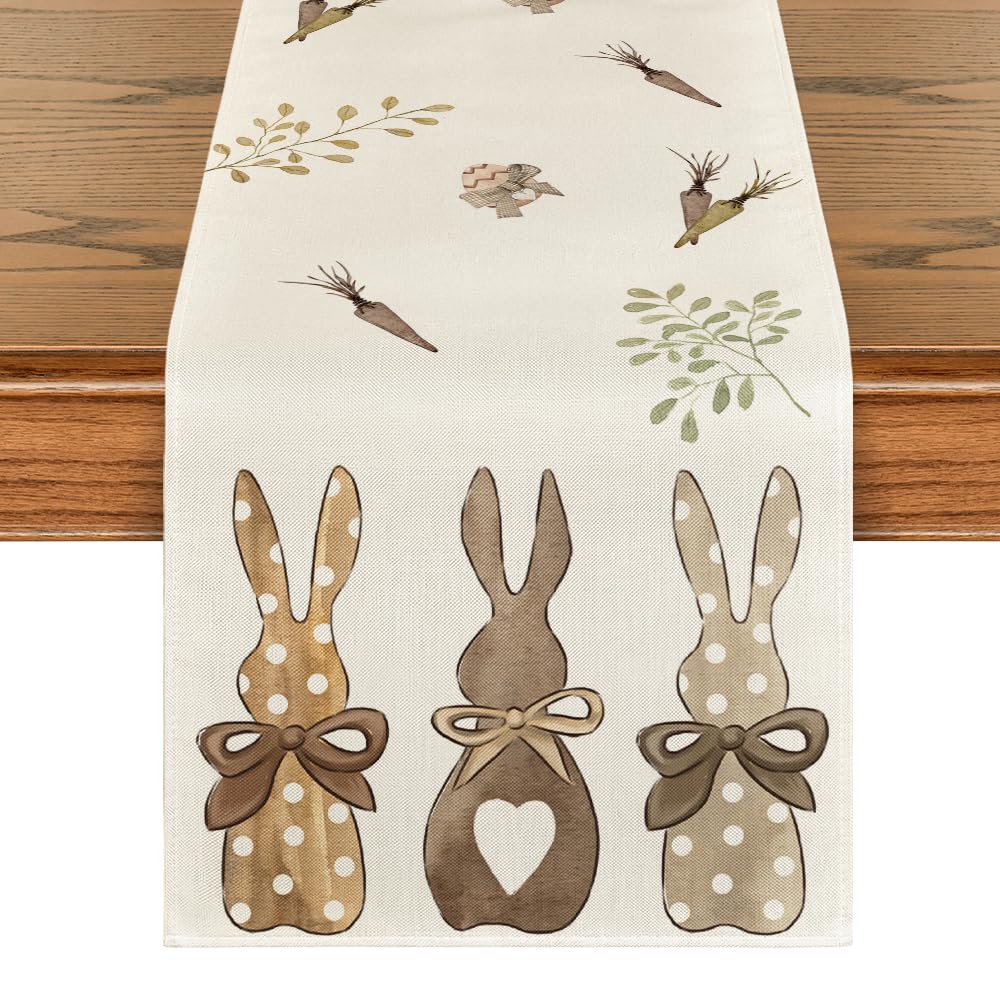 Easter Table Runner 40x180 cm - Carrots & Bunnies Design, Ideal for Spring Décor & Parties-image-dcbc3f3c-9f26-4b1a-a21c-f5d9a40e00e7-66561