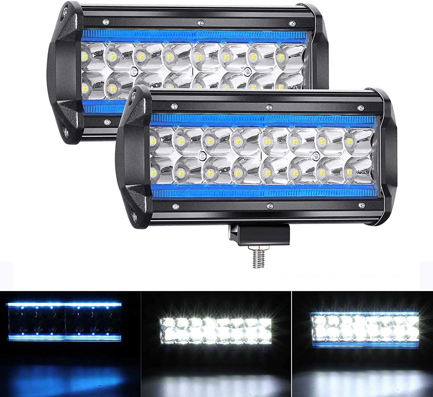 LED Offroad Work Lights - Pure White + Ice Blue 7"-image-7ee2a98c-3b81-4891-8158-51f3eba995c2-121287