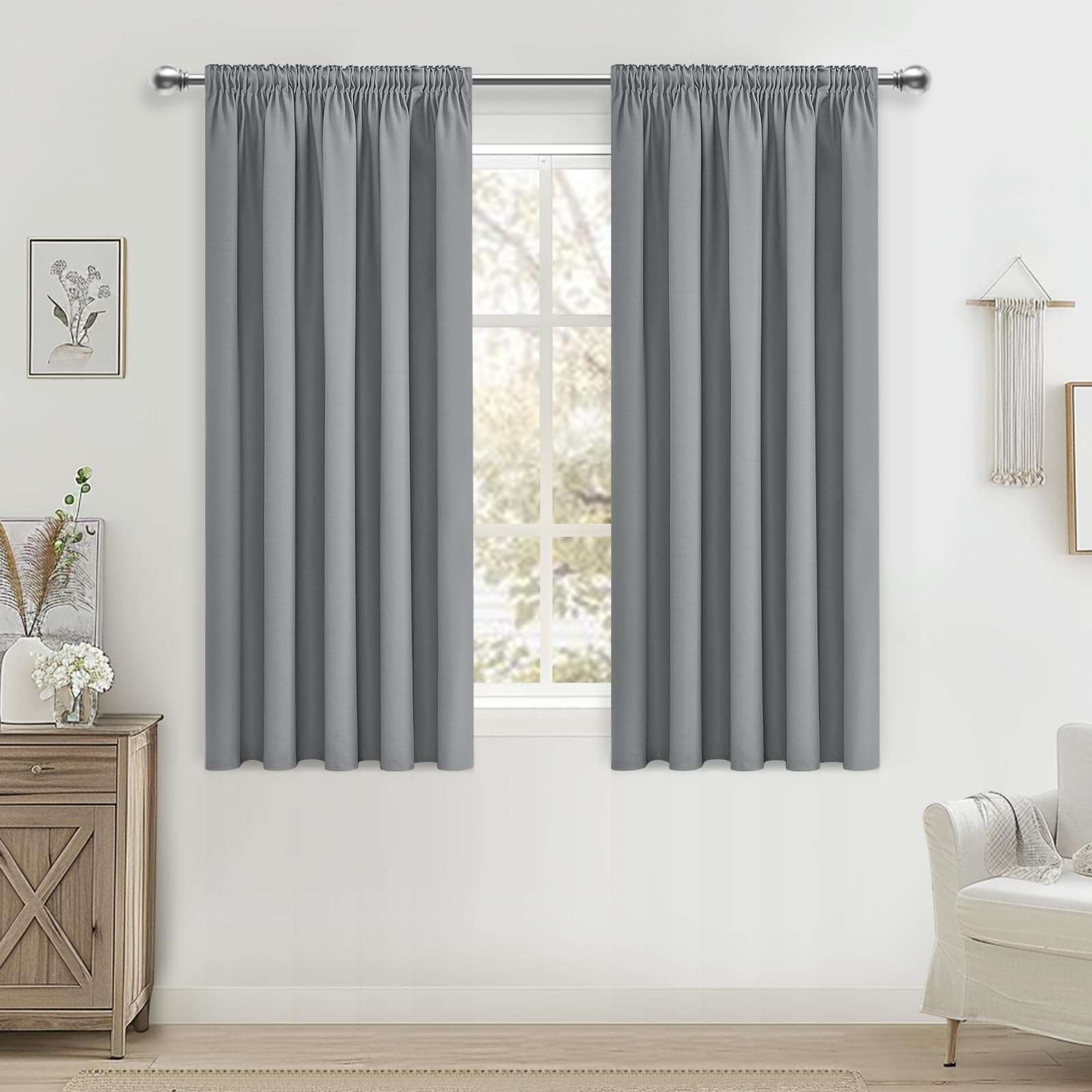 Grey Blackout Curtains 46x66 Inch - Pencil Pleat Bedroom & Living Room - MRTREES-image-a0feb48d-aae8-49a8-b177-a01fec9751c9-63649