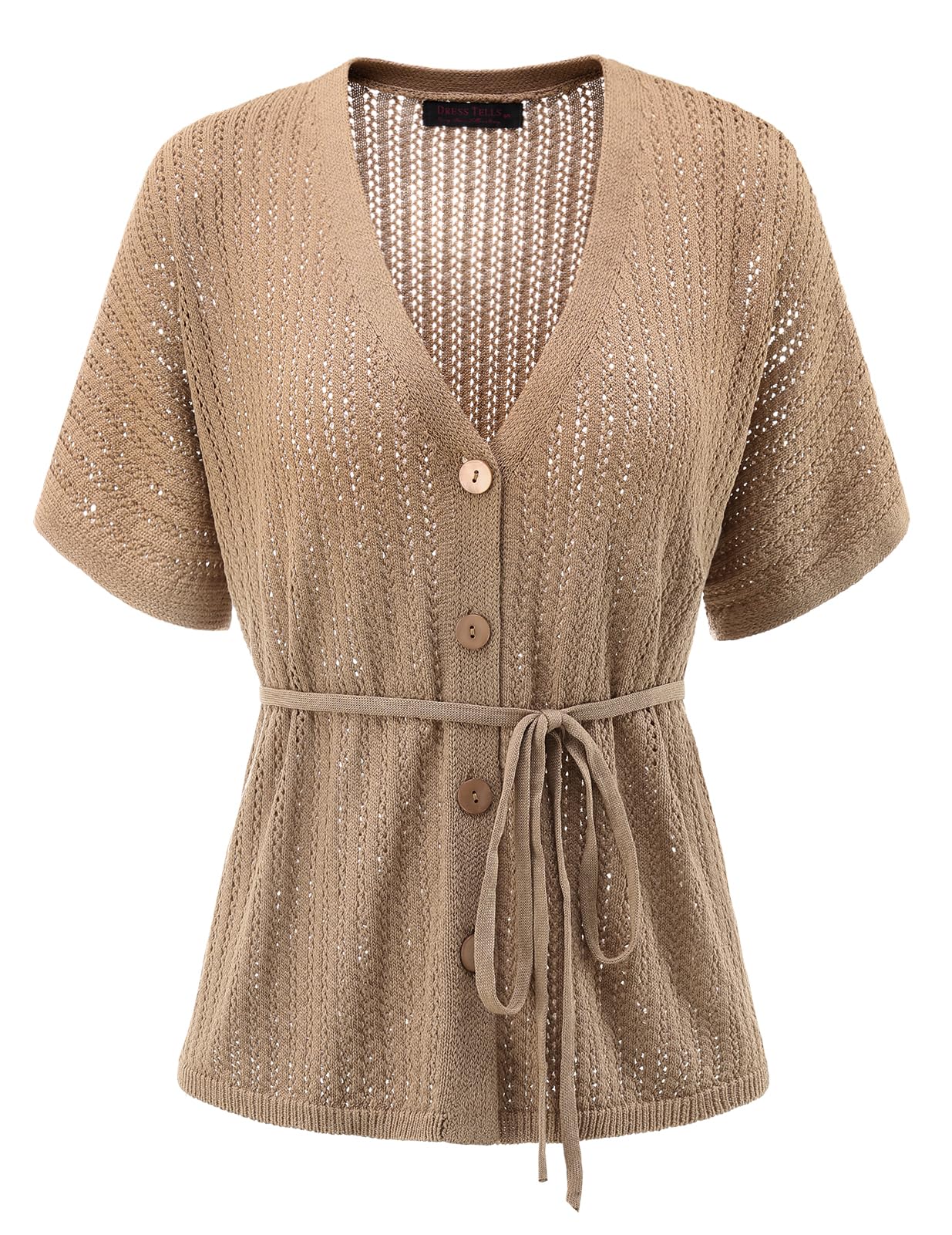 Women's Summer Knit Cardigan - Caramel 2XL-image-1125d915-3cbd-44ae-bcab-e50b20be5a61-110241