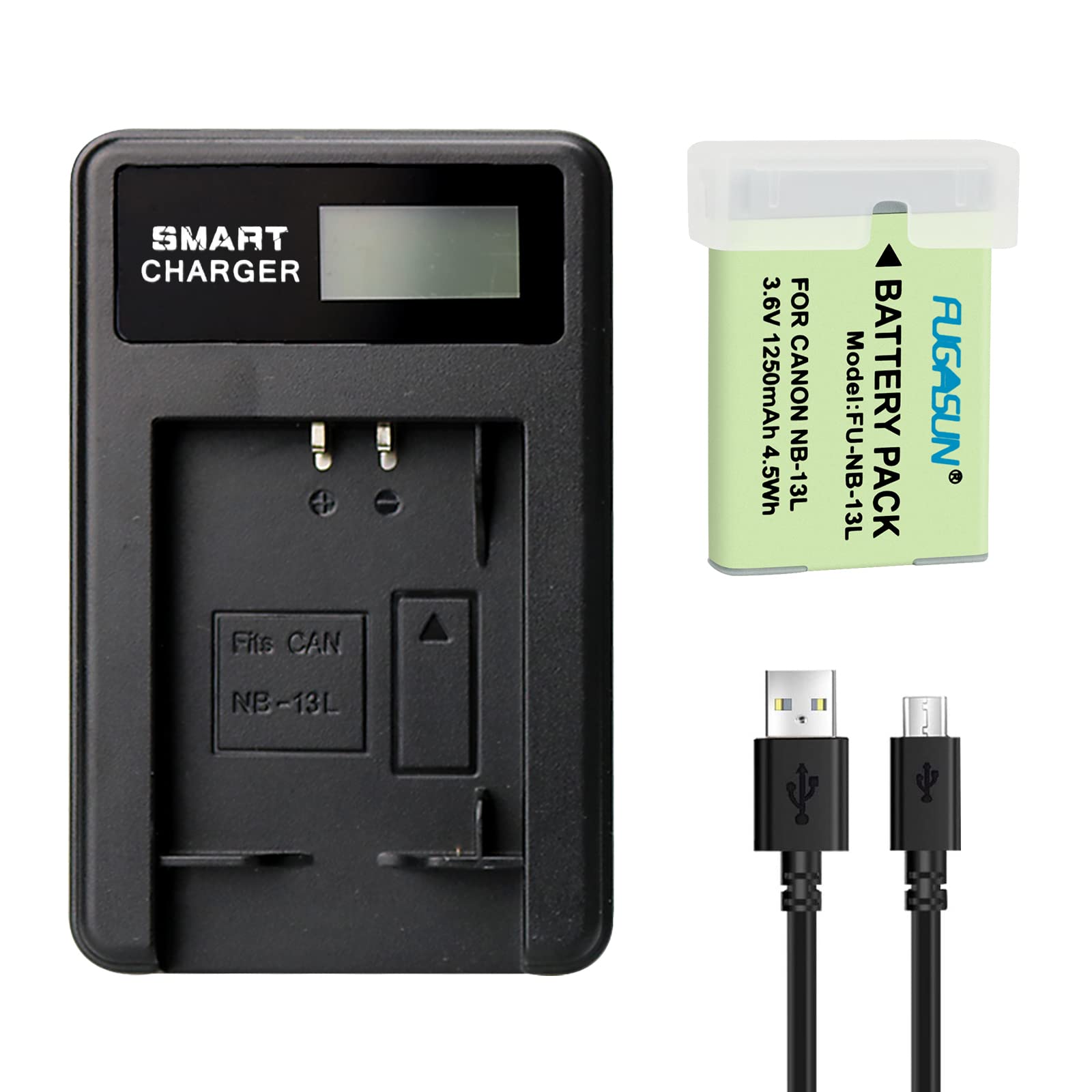 Canon NB-13L Battery with Charger - Black 1 pcs