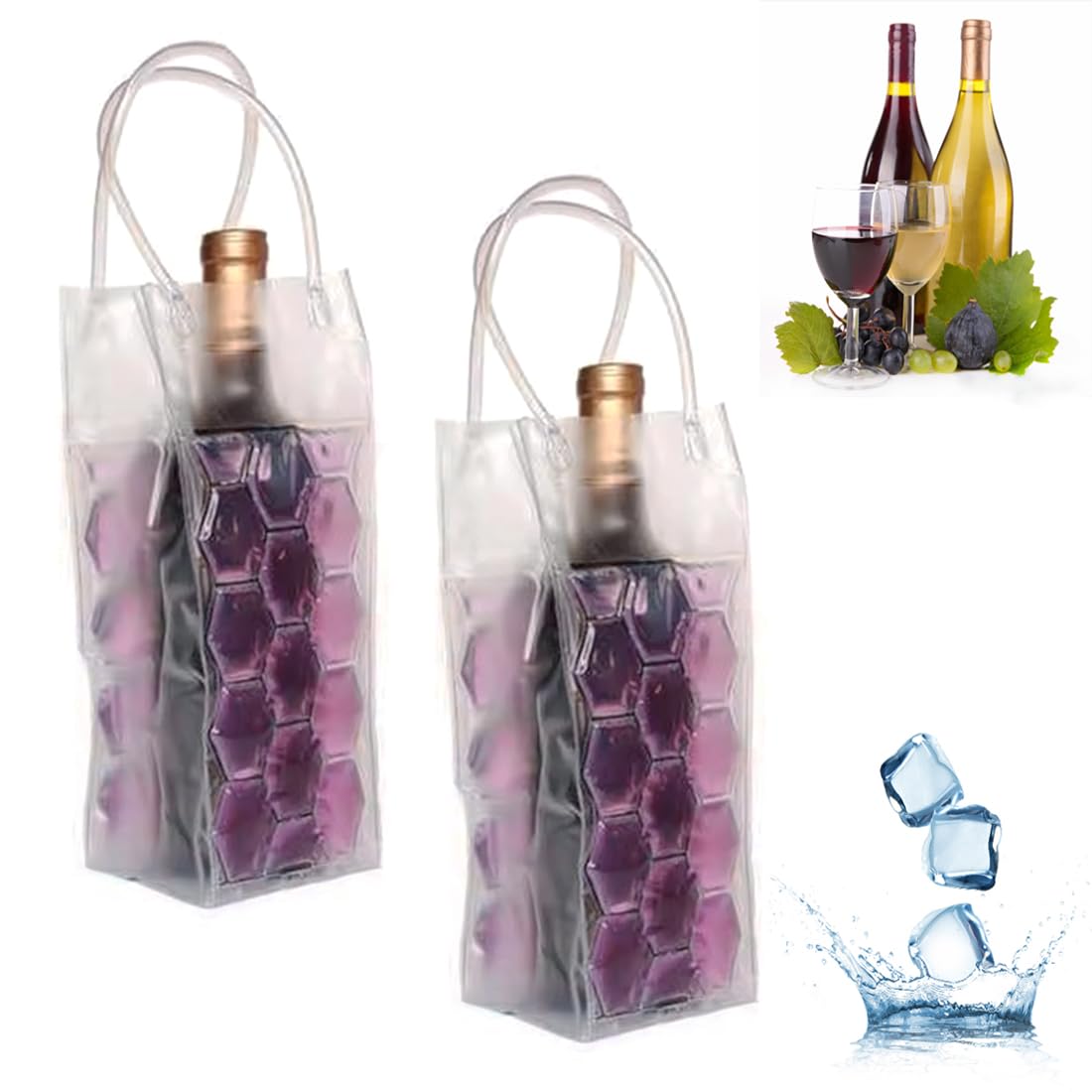 Purple Ice Wine Chiller Sleeve - Ideal for Red, White, Champagne & Sparkling Wines-image-a29fc9c1-ec9a-428f-ae5c-05b51aa31a3b-66206