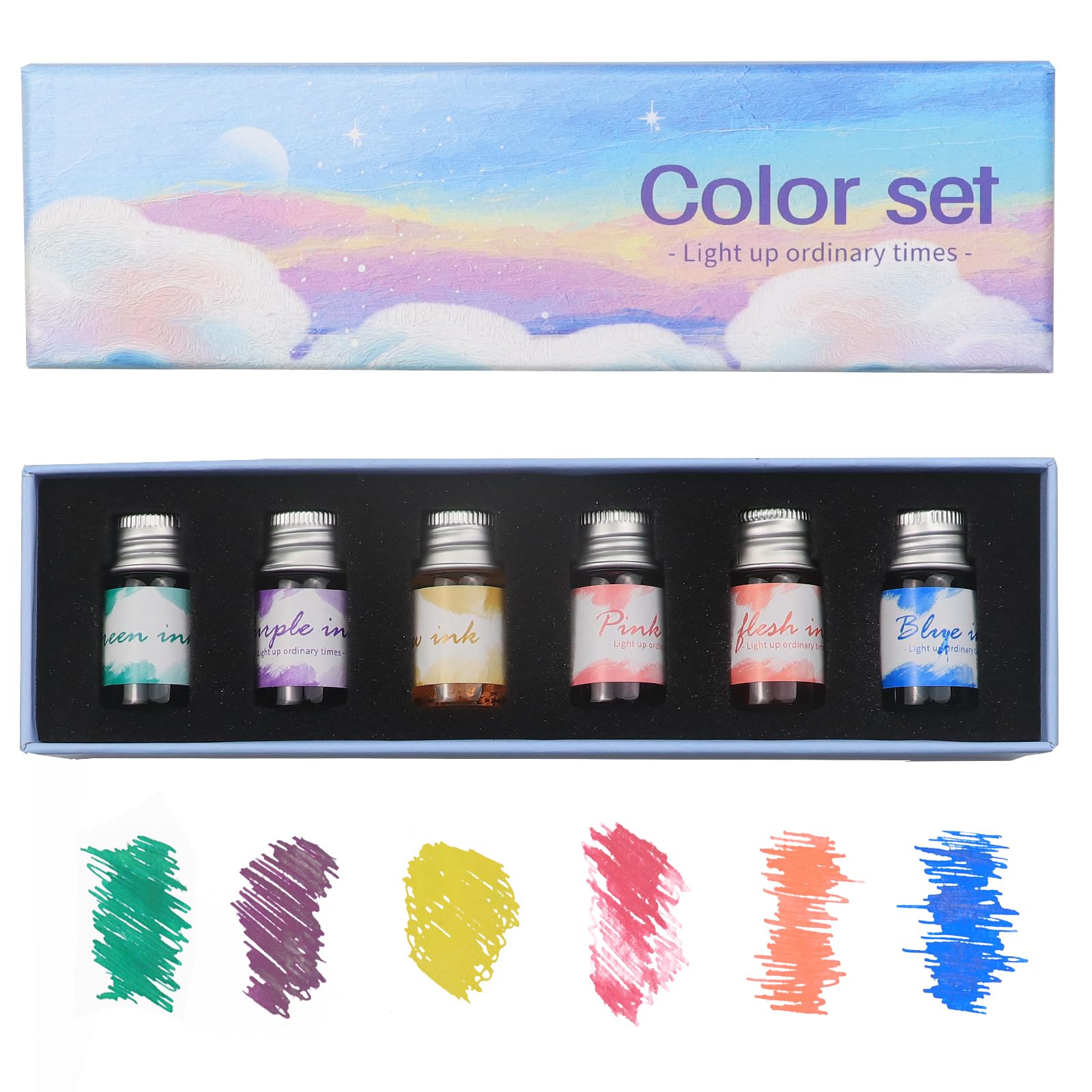 AOKUY 24-Colour Dip Pen Ink Set - 6 Colours-image-b3be9556-d3ff-4d3b-ab3d-90c7ff25ba78-56843