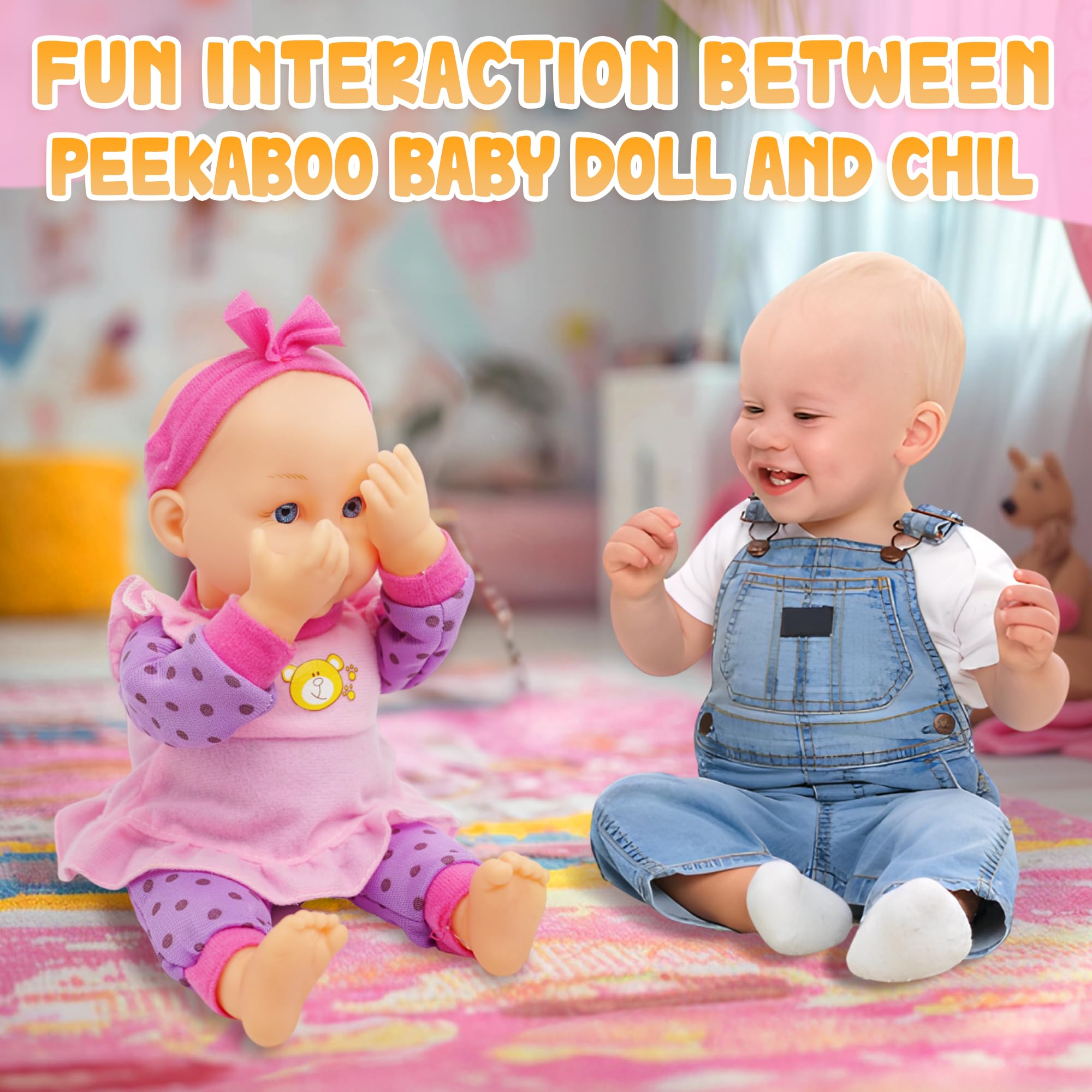 I See You Peekaboo Baby First Toy Interactive Peek-A-Boo Baby Doll