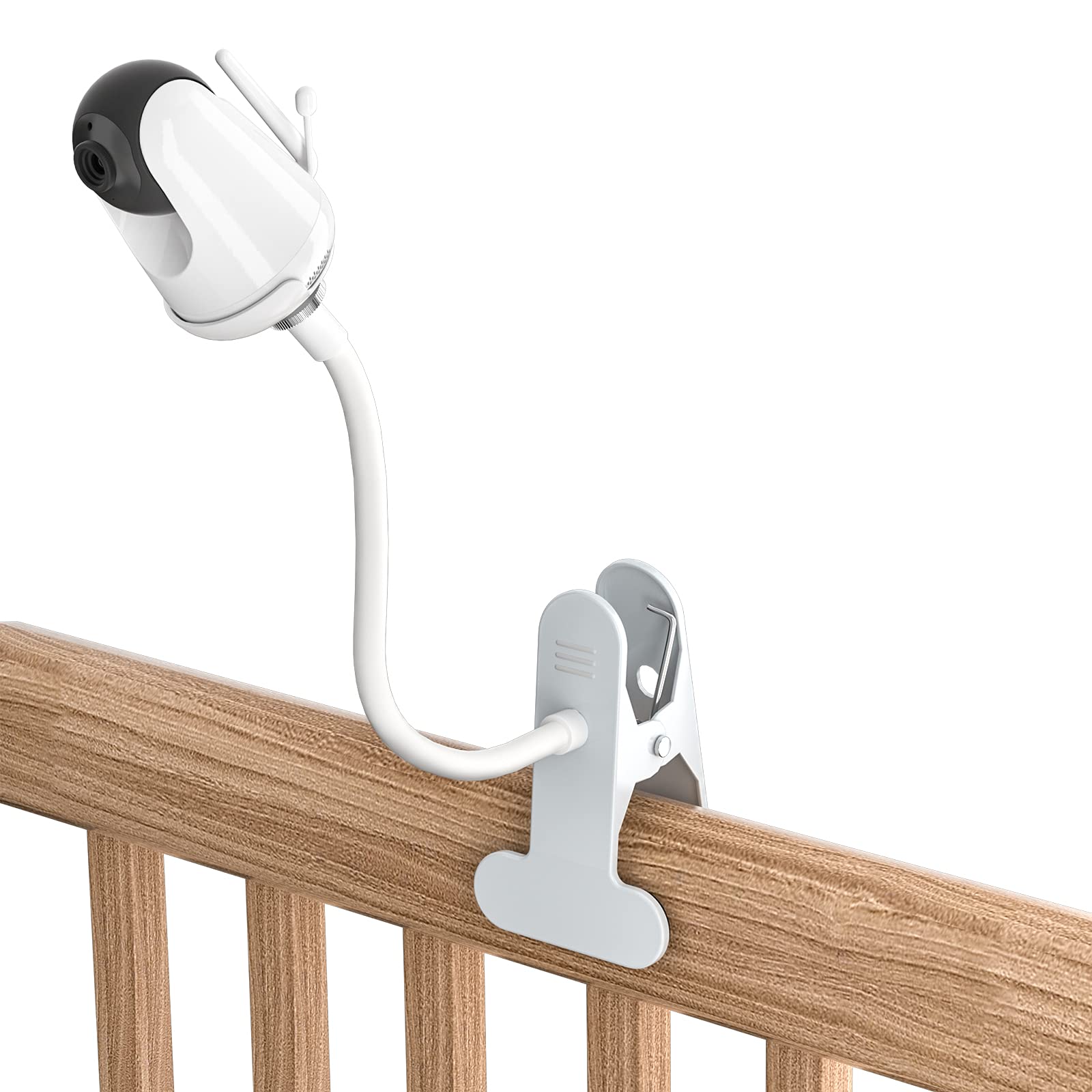 Clip Mount for FAKEME/VAVA Baby Monitor - No Tools, No Wall Damage, Flexible Twist Holder-image-a7e7342a-e6e8-4819-b07b-d6f9b643bbde-65482