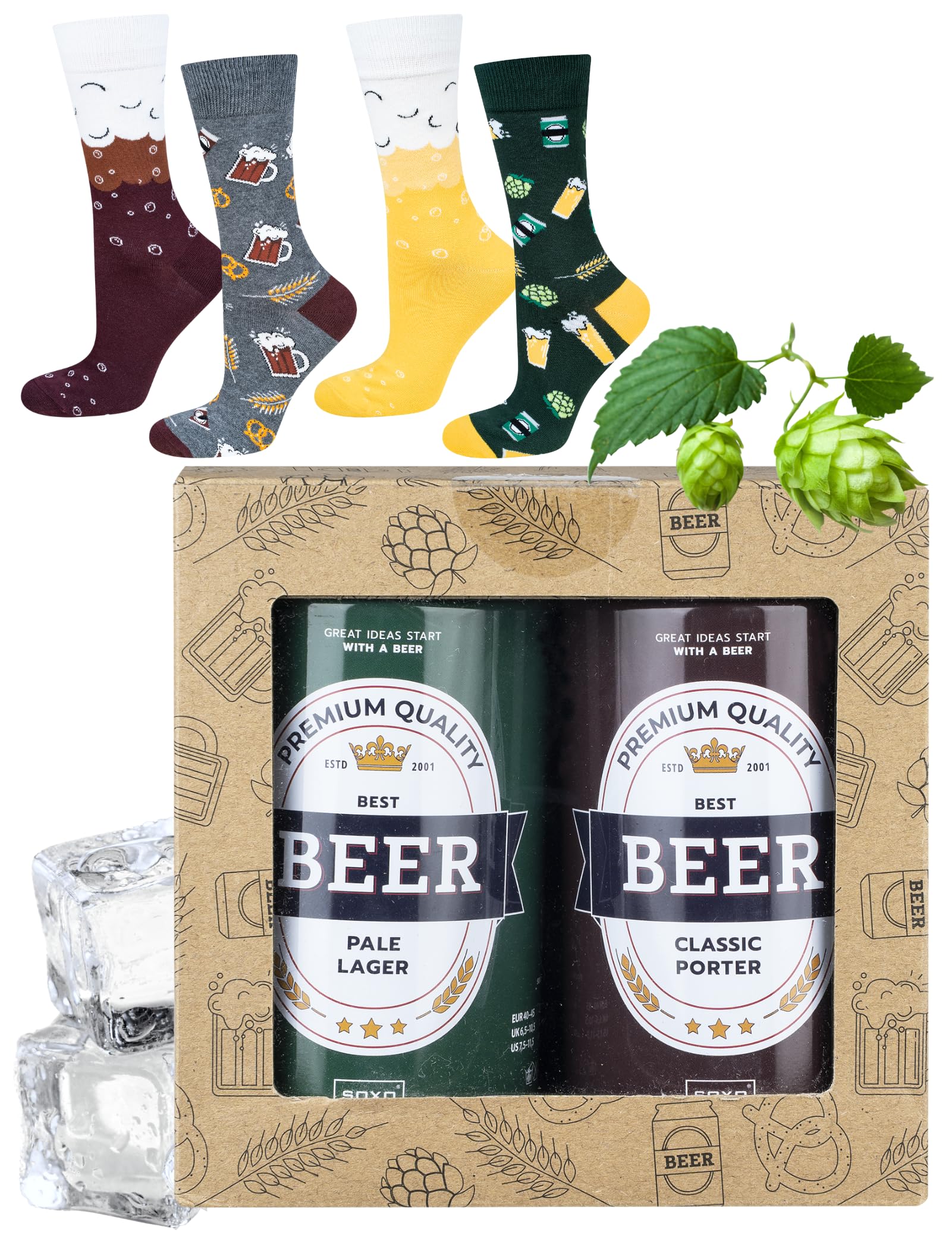 Men's Funky Cotton Socks Gift Set - Multi 6.5-10.5 UK-image-73e95b24-410f-485b-9cbc-8a91b039ee89-96561