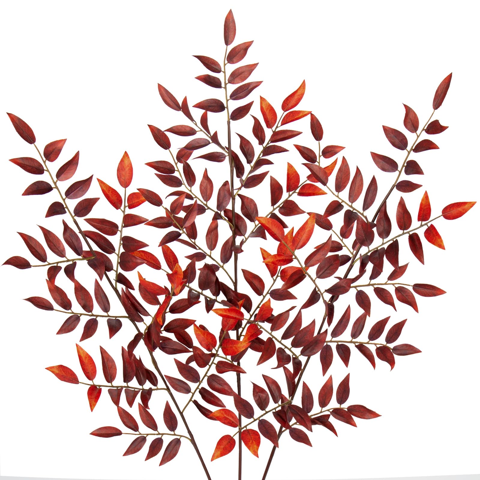 Oairse Pcs Artificial Fall Leaves Stems Branches Fake 3 32" Faux Red-image-f70a3a7d-a0db-46bd-aa48-dc81ee0536a1-53378