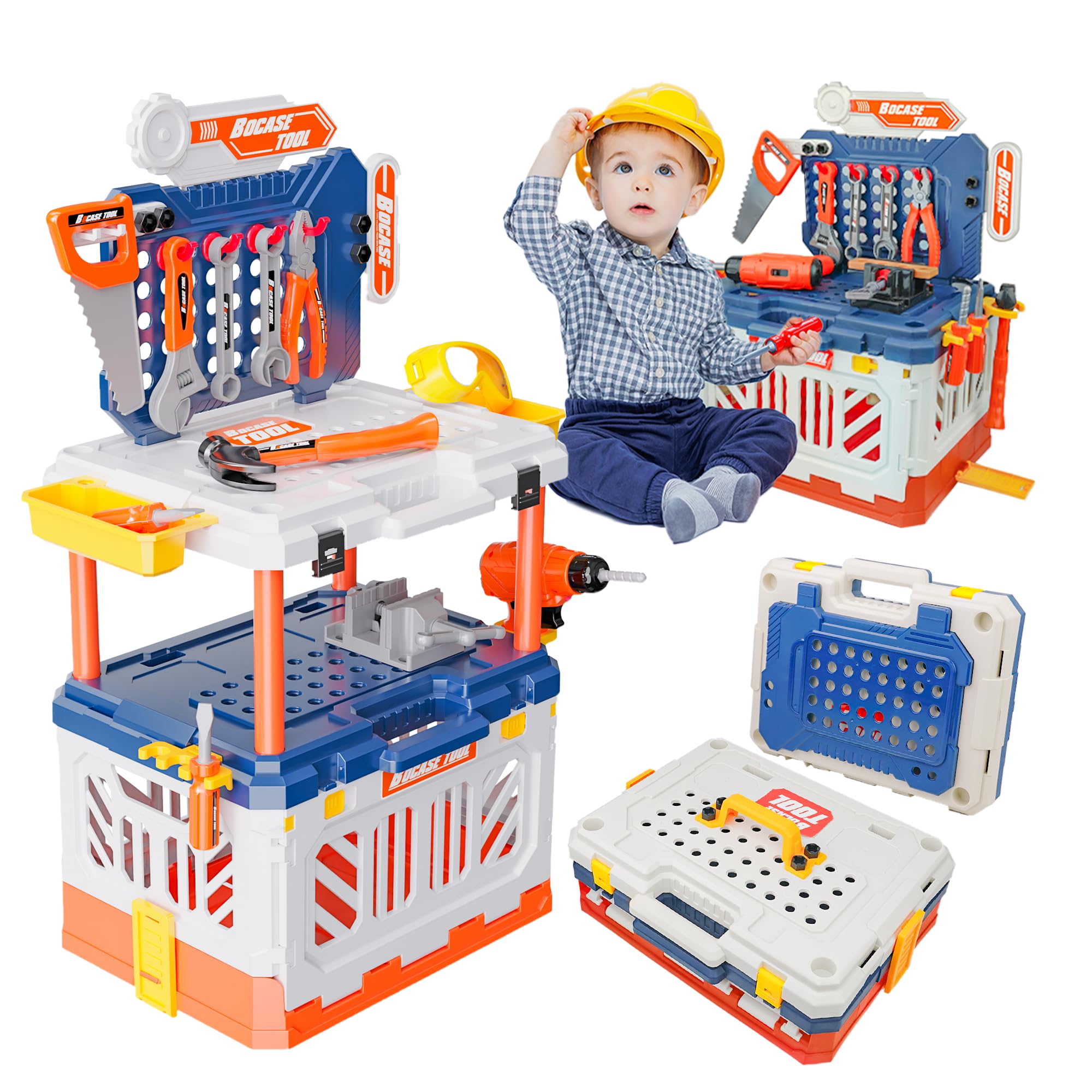 Kids Tool Bench Playset - 90 Pcs Workbench Set-image-1159f3aa-3da3-4ccc-9e1c-f109eb1d131a-87266