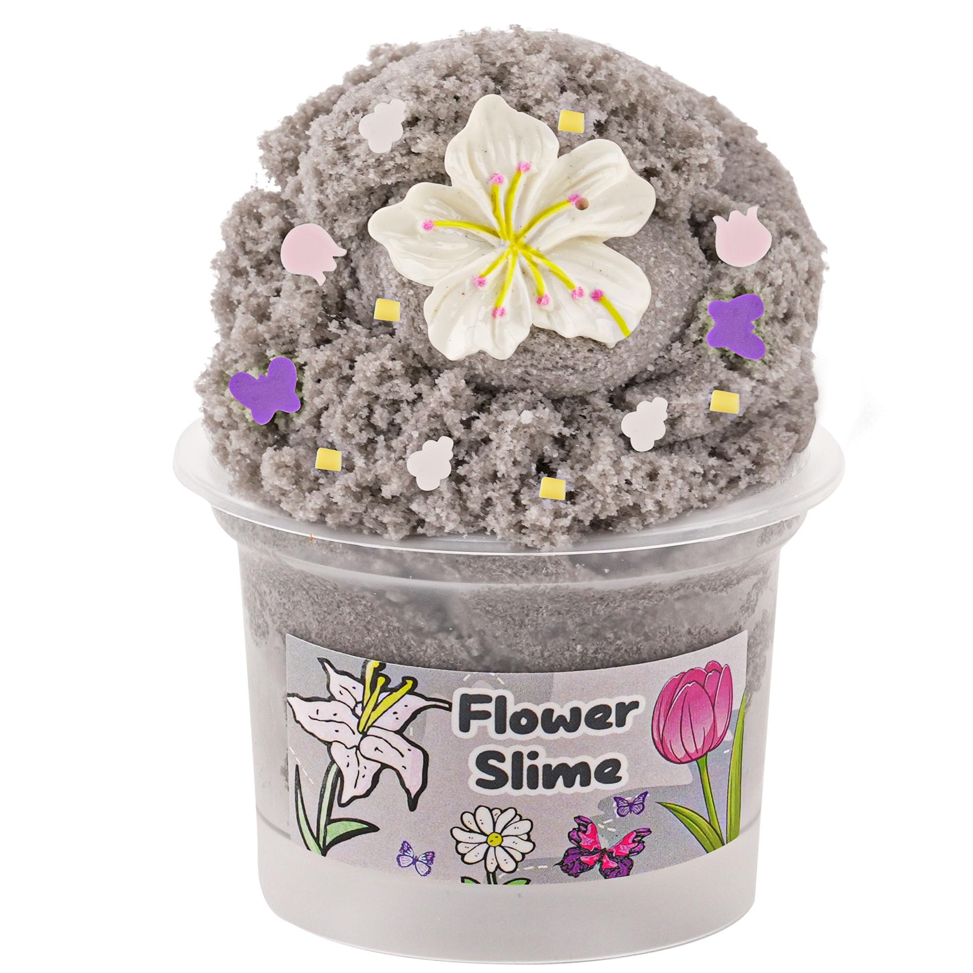 Flower Grey Cloud Slime - Super Drizzly, Non-Sticky Sensory Toy