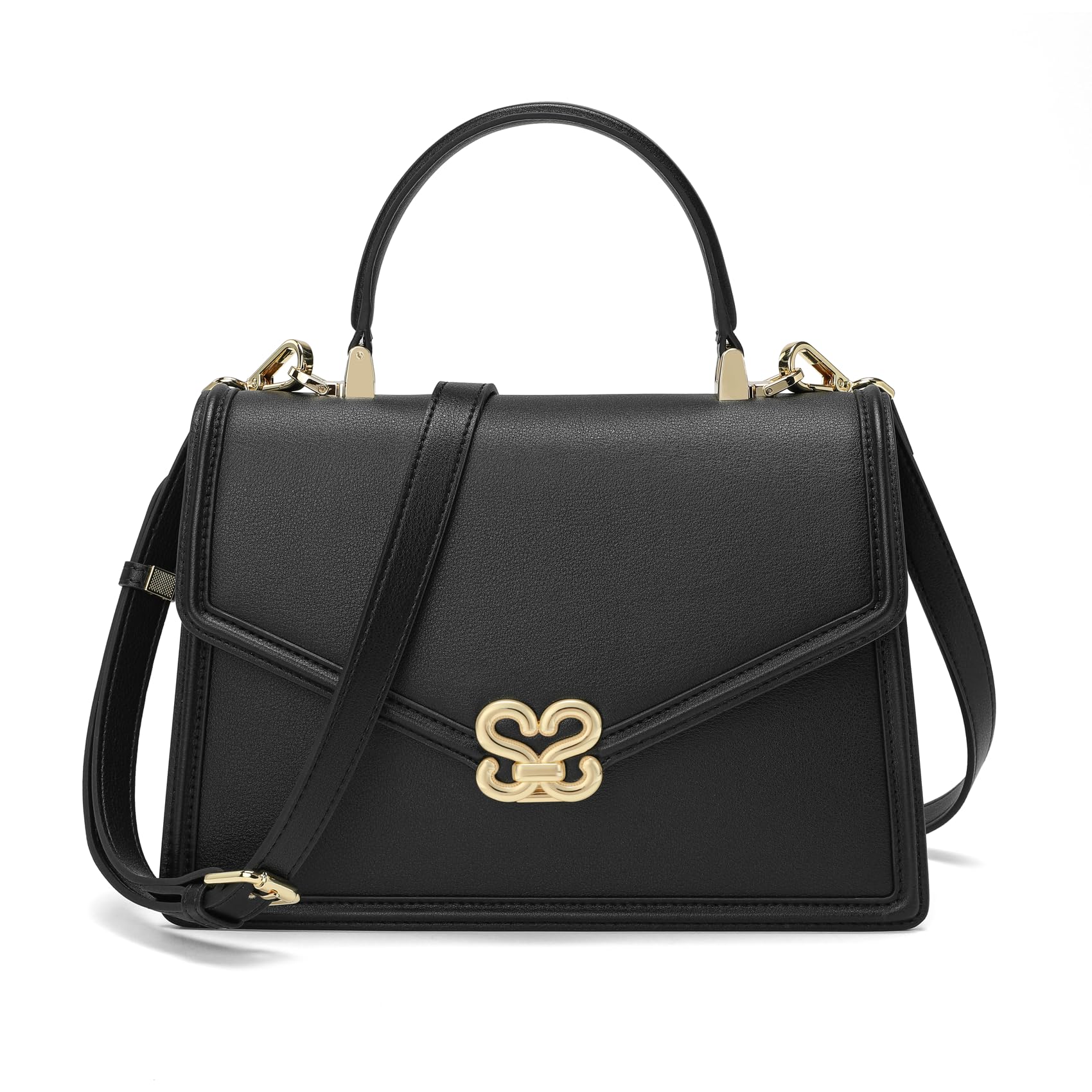 Women's Leather Crossbody Handbag - Black-image-00b9bb8c-4d1d-4222-b8a6-67c9d6c91aa0-92041