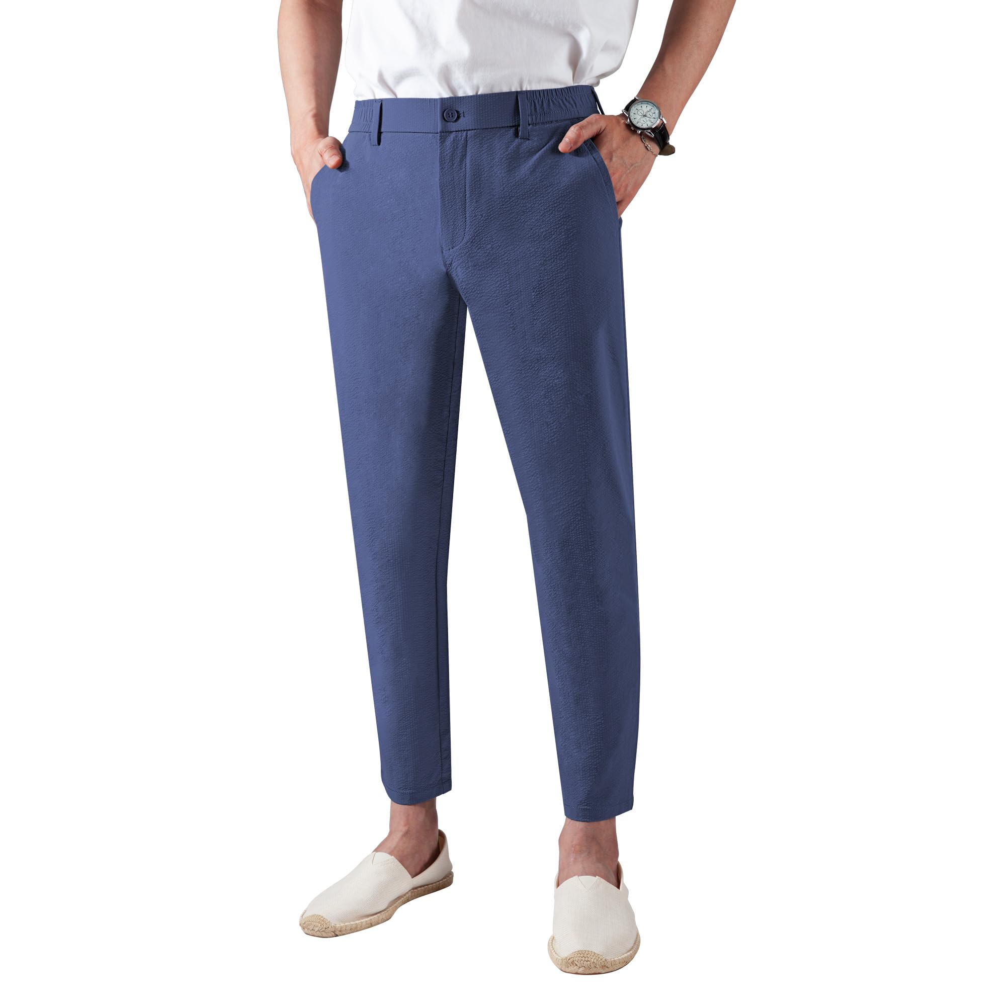 Men's Waterproof Trousers - Blue 41W/27L-image-63bc75dd-6501-4c35-bbdf-749f7767bc4b-110191