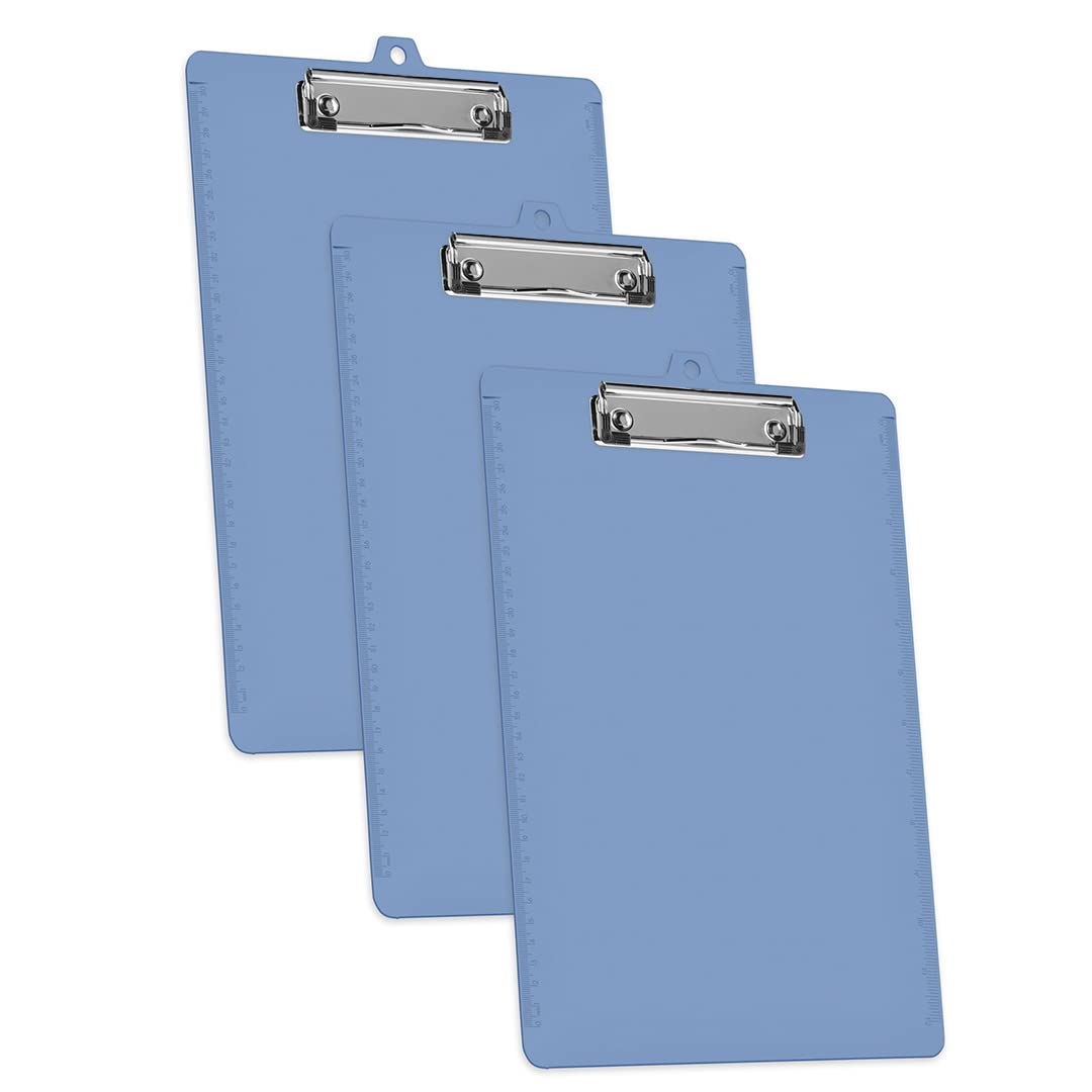 Acrimet Pack Clipboard Letter Size Low 3 A4 (34 cm x 24 cm) Blue-image-ee69e072-5336-4025-97b8-9ee18a1a22a8-55734