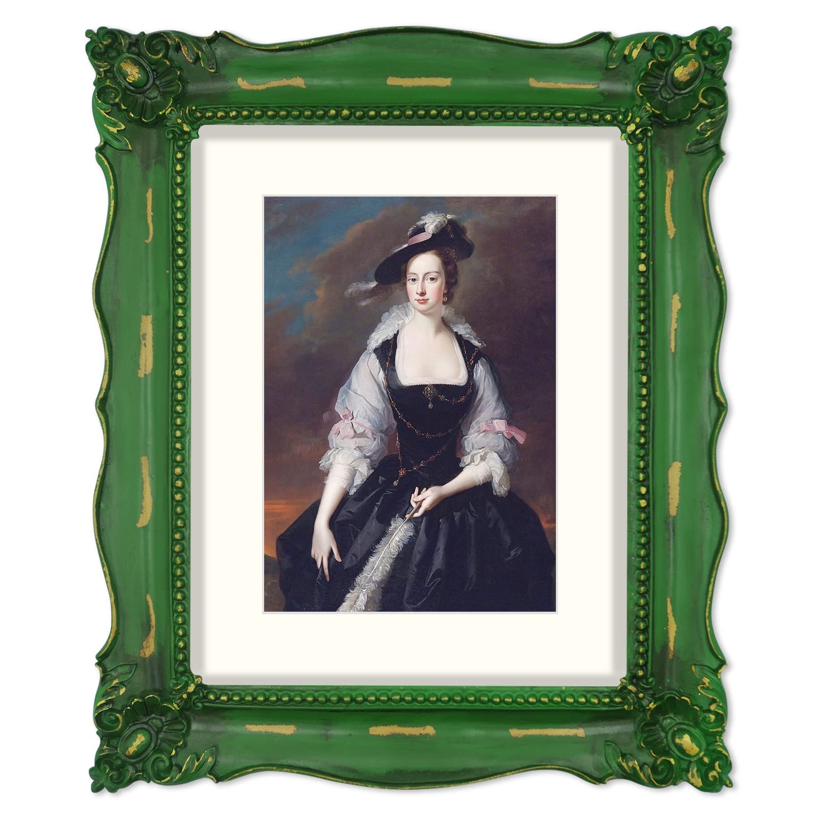 Vintage Picture Frame - Moss Green 11x14-image-a22a33bc-b759-4f6c-a0f8-4e669e5dc9ef-102860