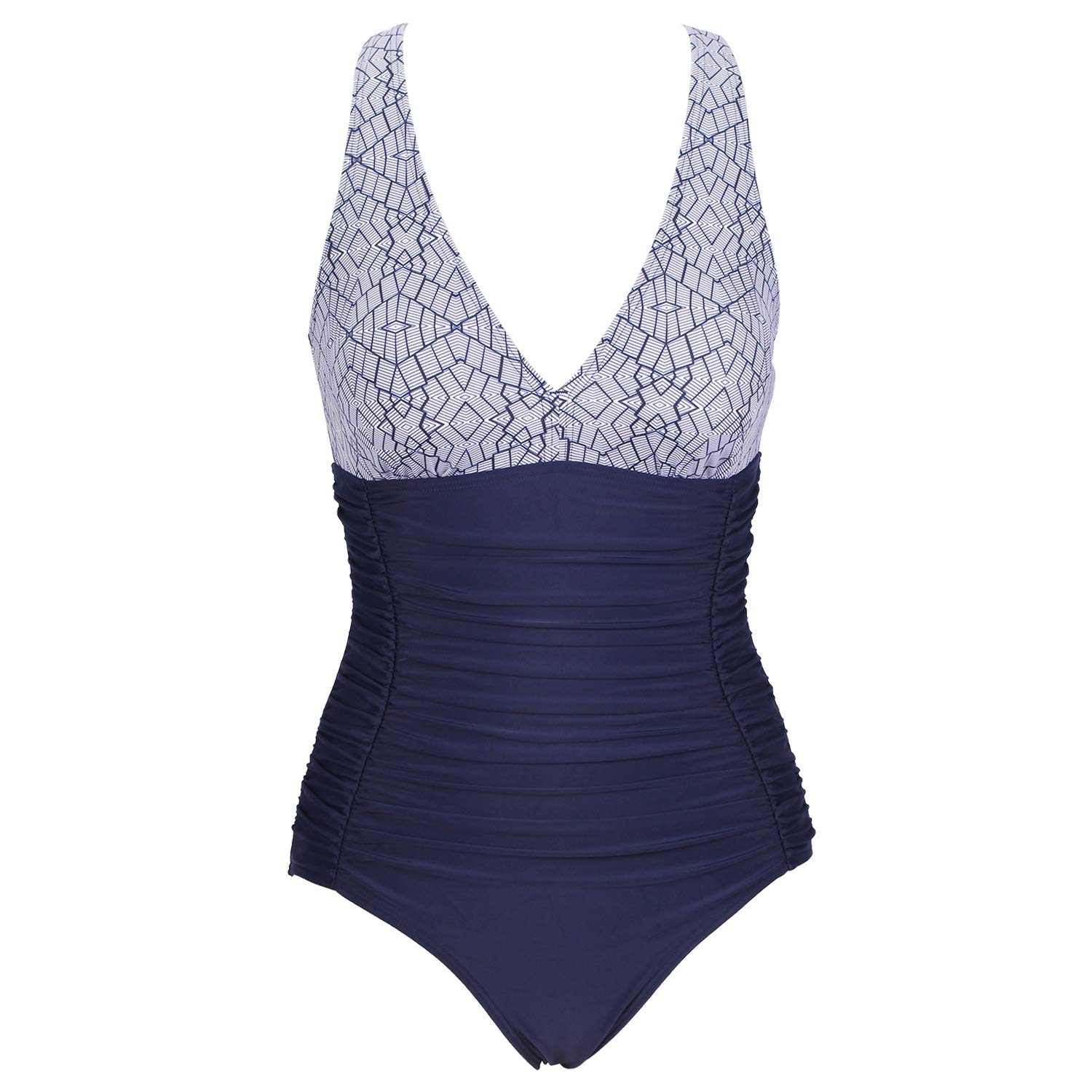 Women's One Piece Swimsuit - Geometric Navy M-image-9d0ad776-2d3d-48ee-ad0b-27732f969257-112713