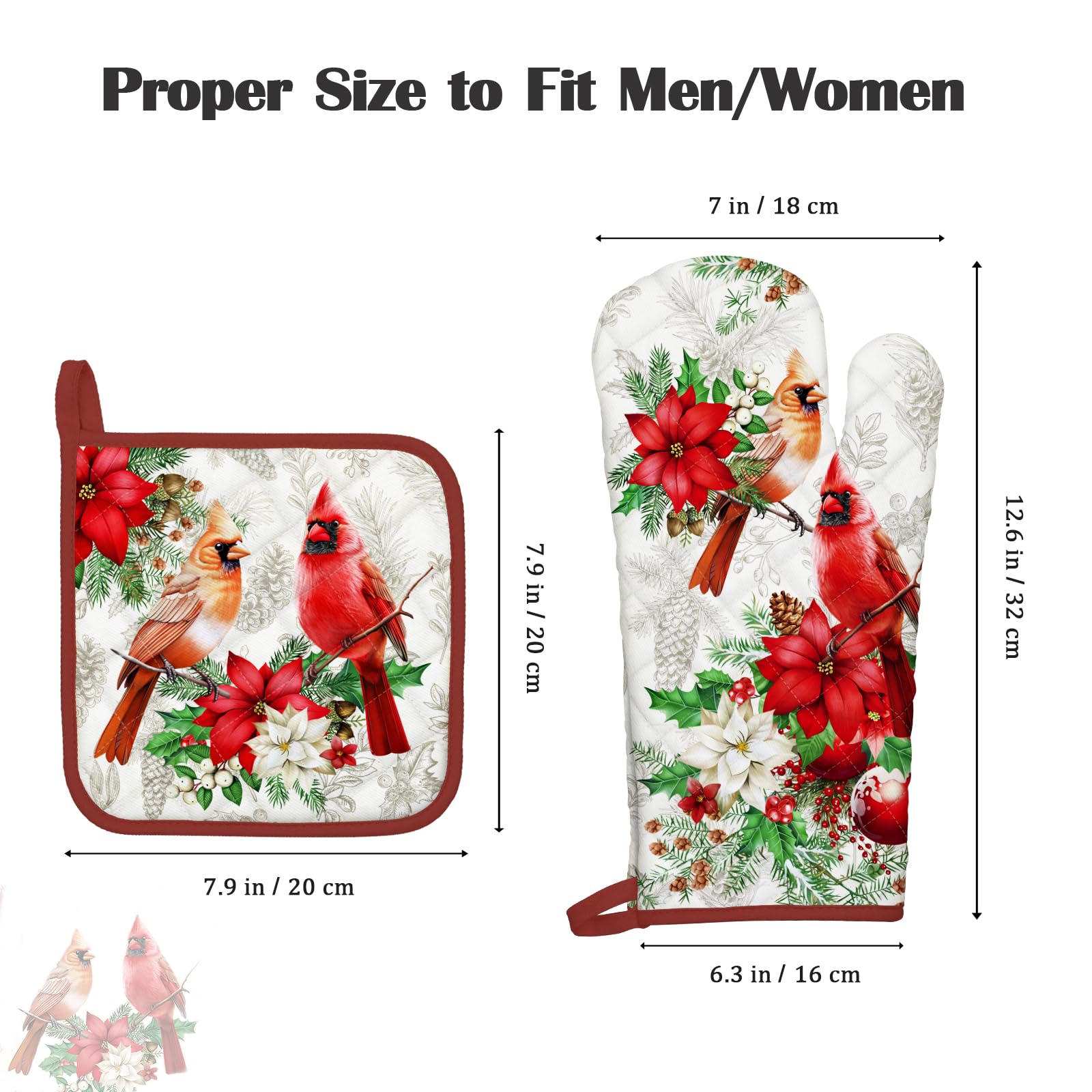 2-Pack Christmas Snowman Trivets - Woven Cotton Pot Holders For Holiday Kitchen