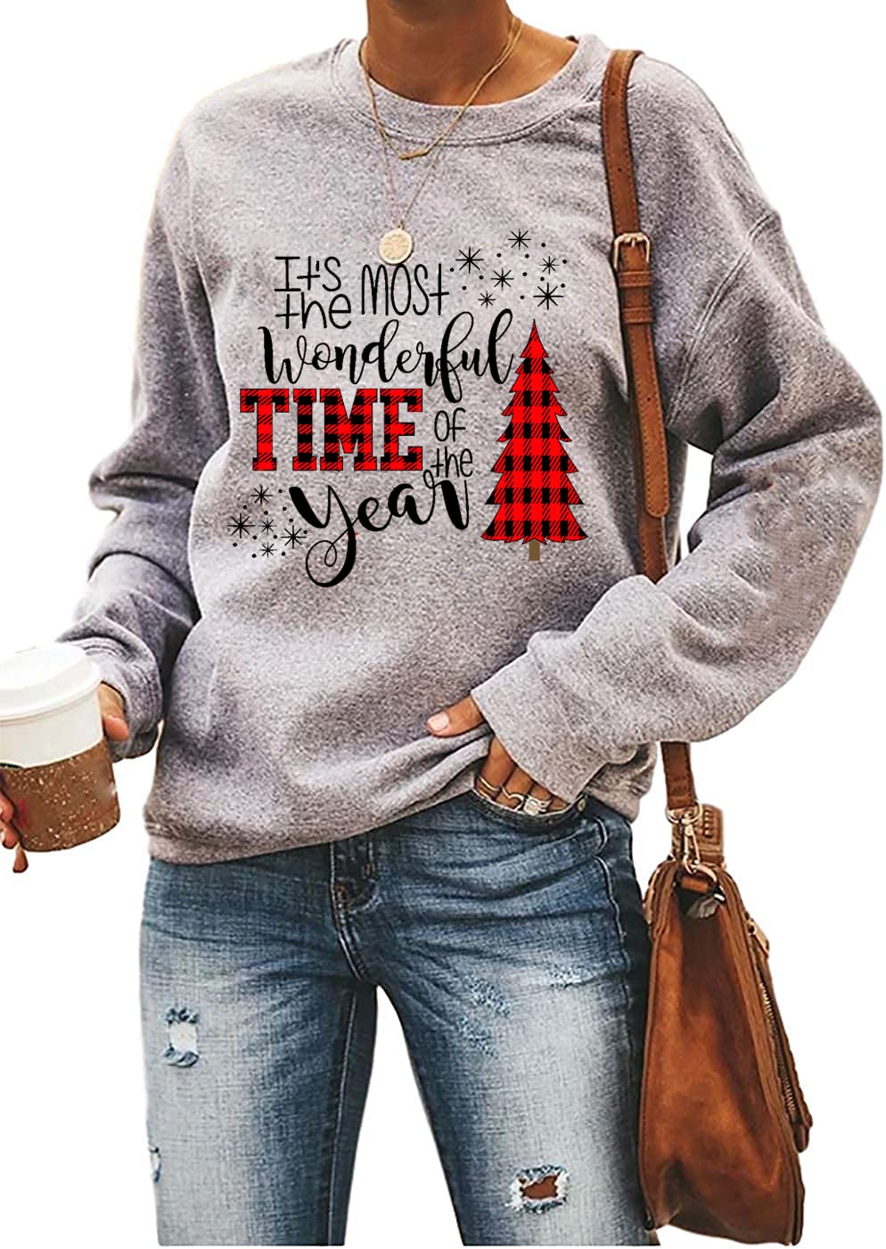Women's Christmas Sweatshirt - Grey-3 XL-image-6f39c544-f7d4-453e-9651-3e9ed7989c7e-111895