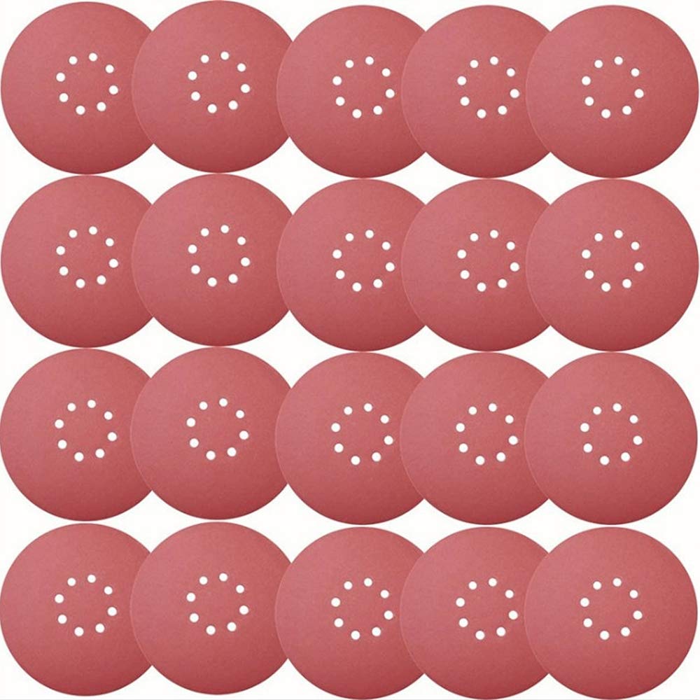 225mm Sanding Discs 8 Hole (30 Pack) - Red 225MM30PCS-image-e0aa7dc1-5664-4da3-b5e7-f19310ea1405-112310