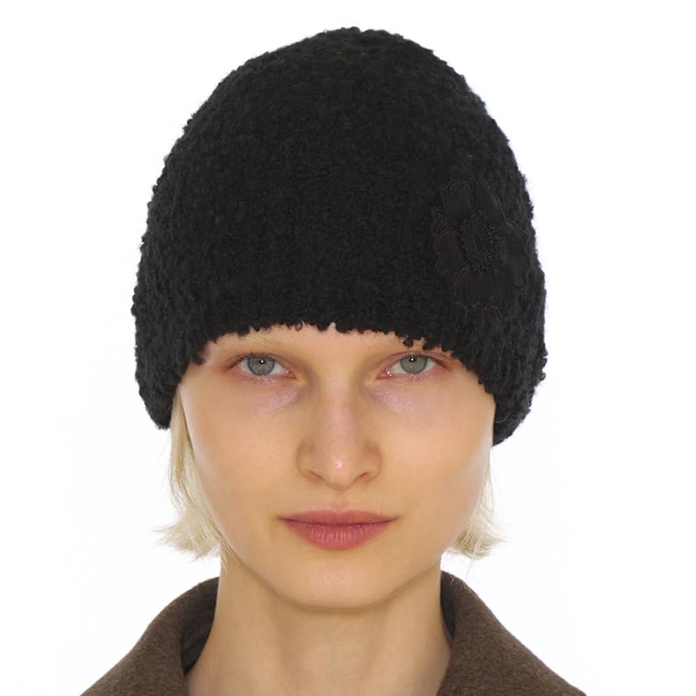 Women's Mohair Knit Beanie - Black M-L-image-b68ac702-15b6-4c4a-82e1-d8ee340c01f5-111270