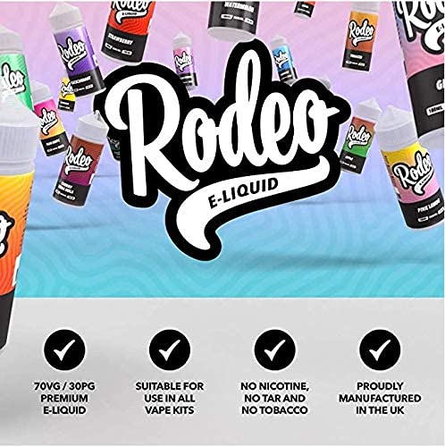 Rodeo Ultra Vape Liquid 4 X 100ml Passionfruit Kick + Citrus Freeze + Str